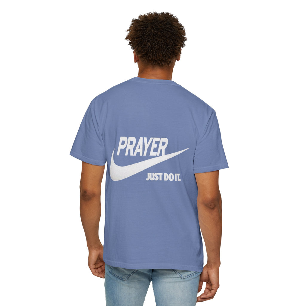 Prayer Just Do It T-shirt - Funny Christian Nike Parody T-shirt - Faith Gear Printify