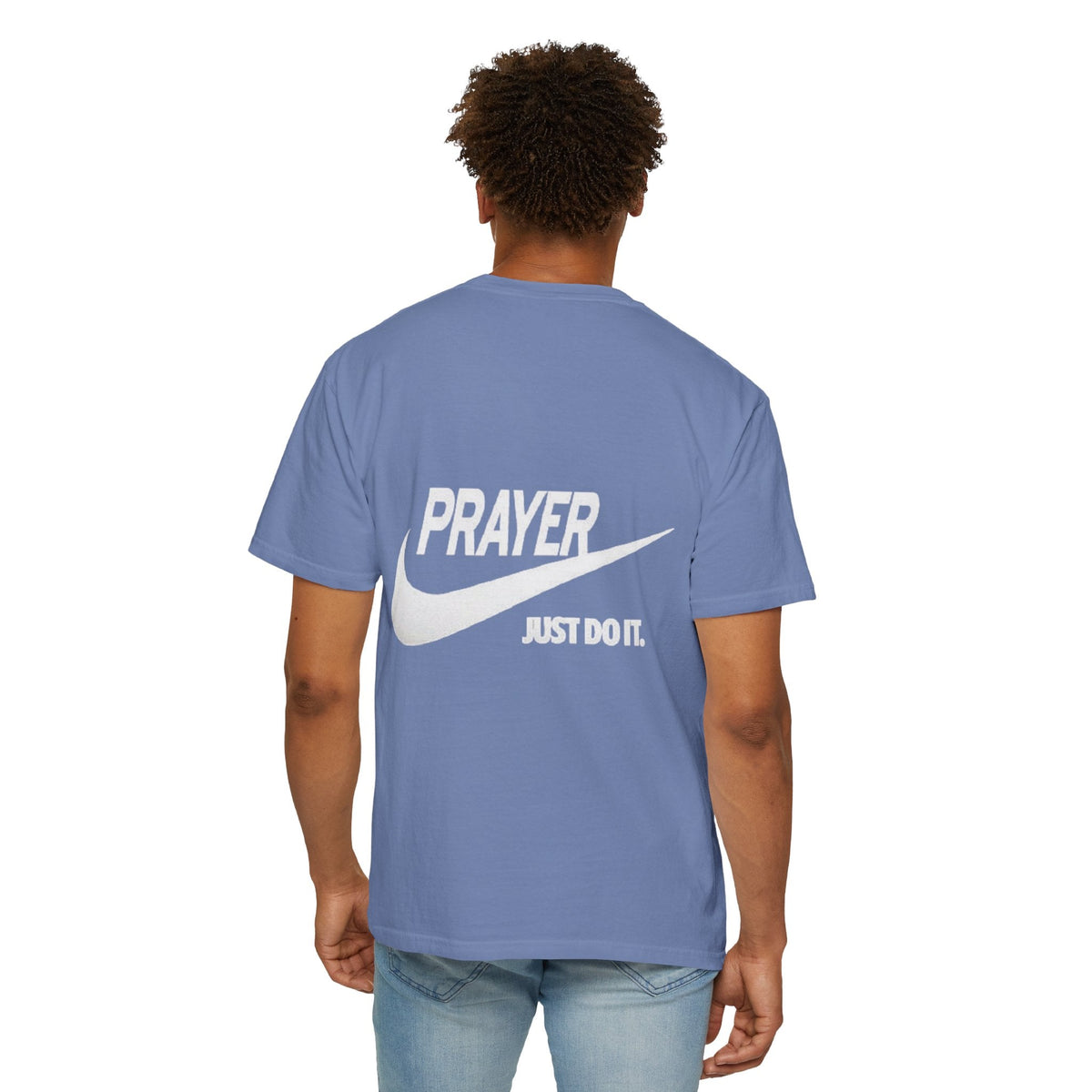 Prayer Just Do It T-shirt - Funny Christian Nike Parody T-shirt - Faith Gear Printify