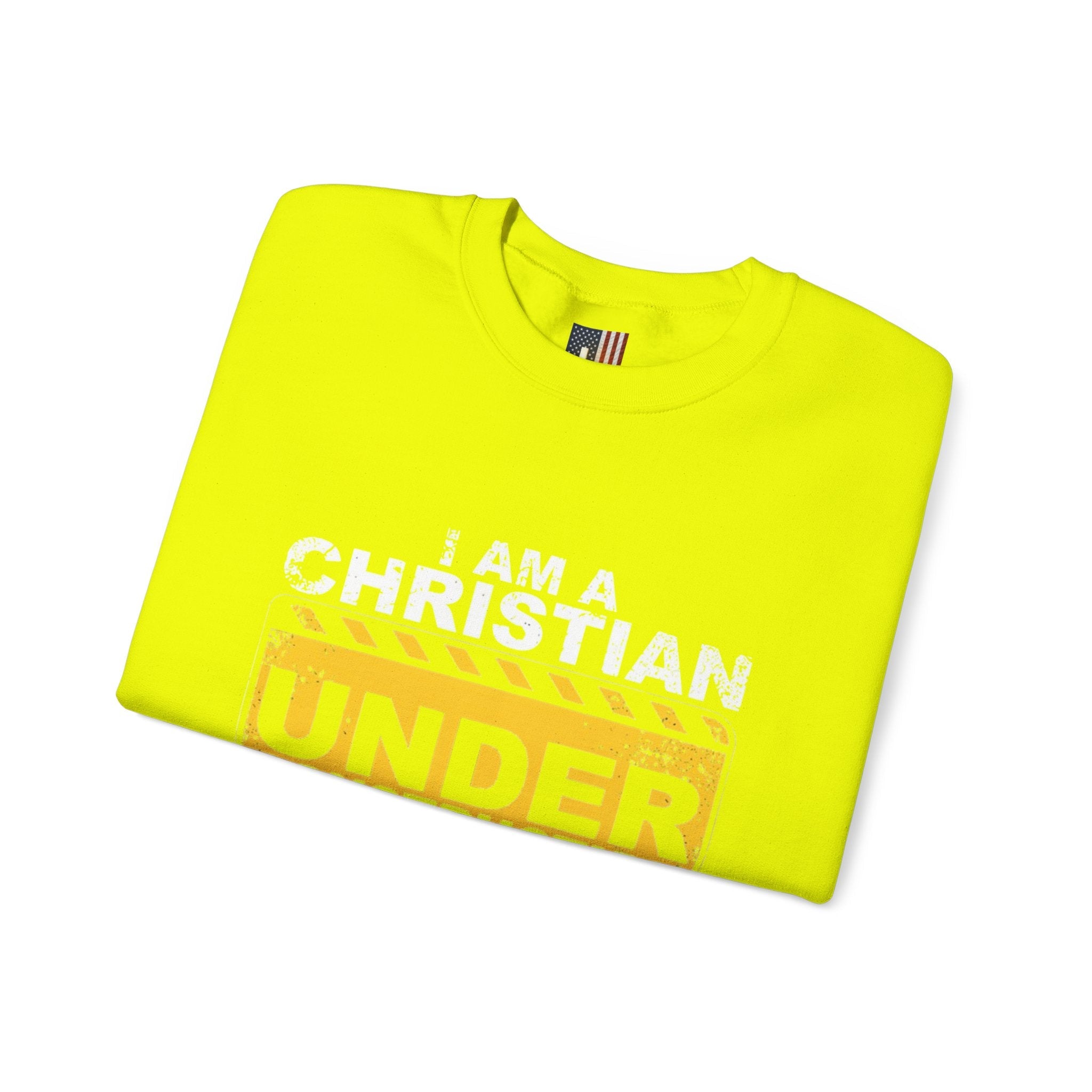 Christian Under Construction Sweatshirt | God Is Not Done With Me Yet Sweatshirt Printify