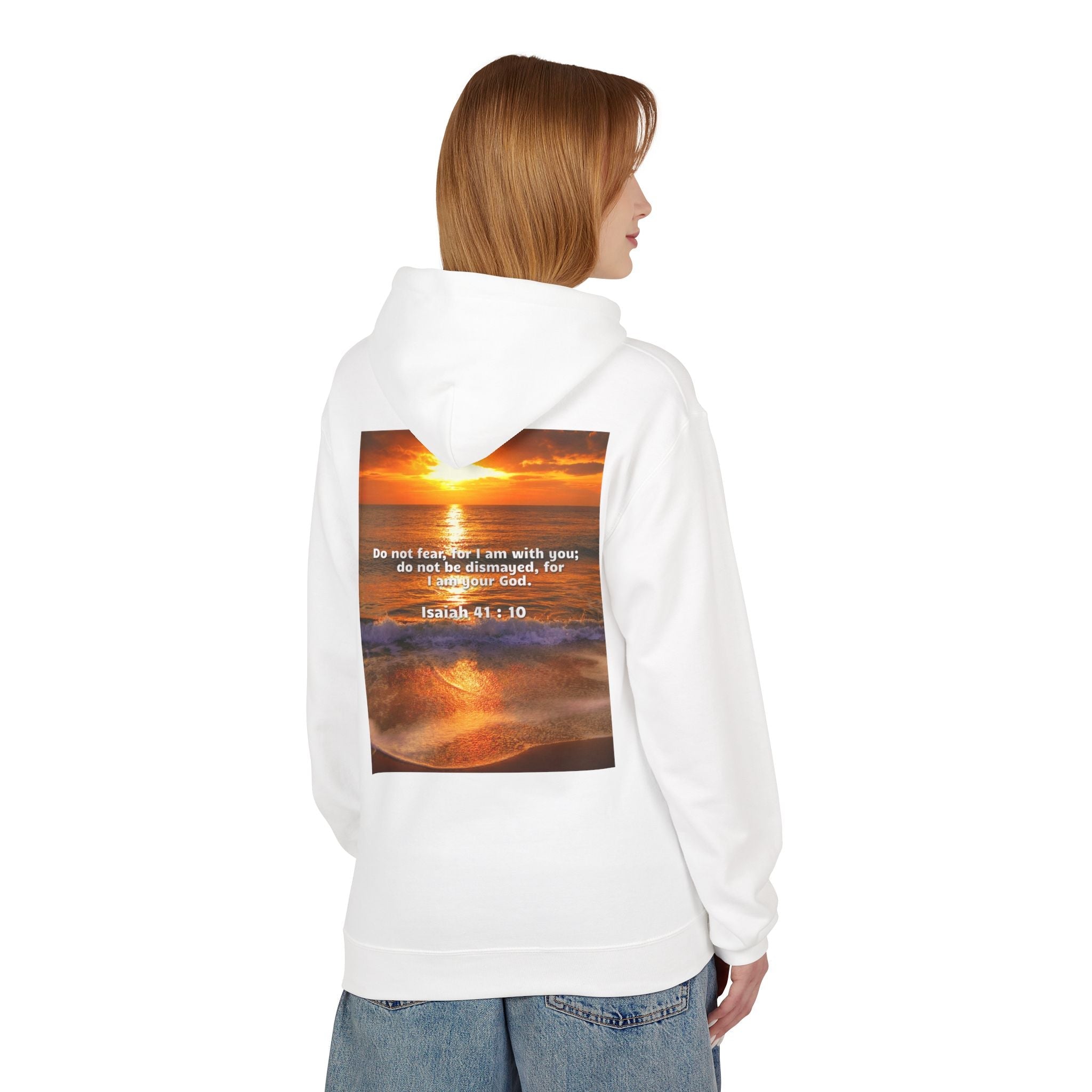 Hoodie - Isaiah 41:10 Bible Verse Religious Design Printify