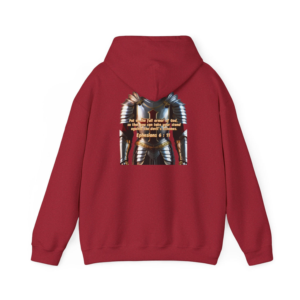 Religious Graphic Armor Of God Design - Unisex Heavy Blend™ Hooded Sweatshirt Printify