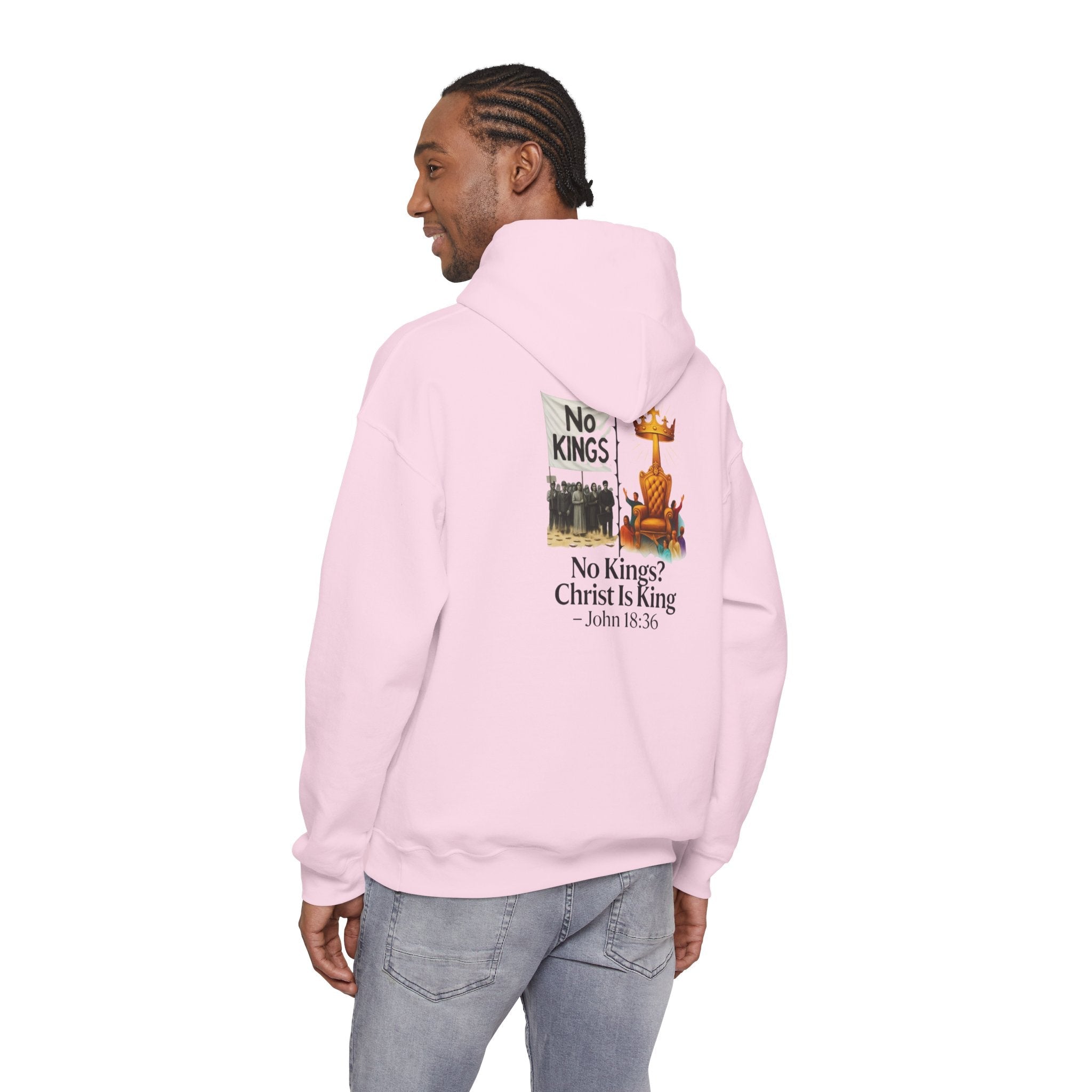 No Kings? Christ is King Hoodie – Bold Christian Hoodie for Sovereign Faith Printify