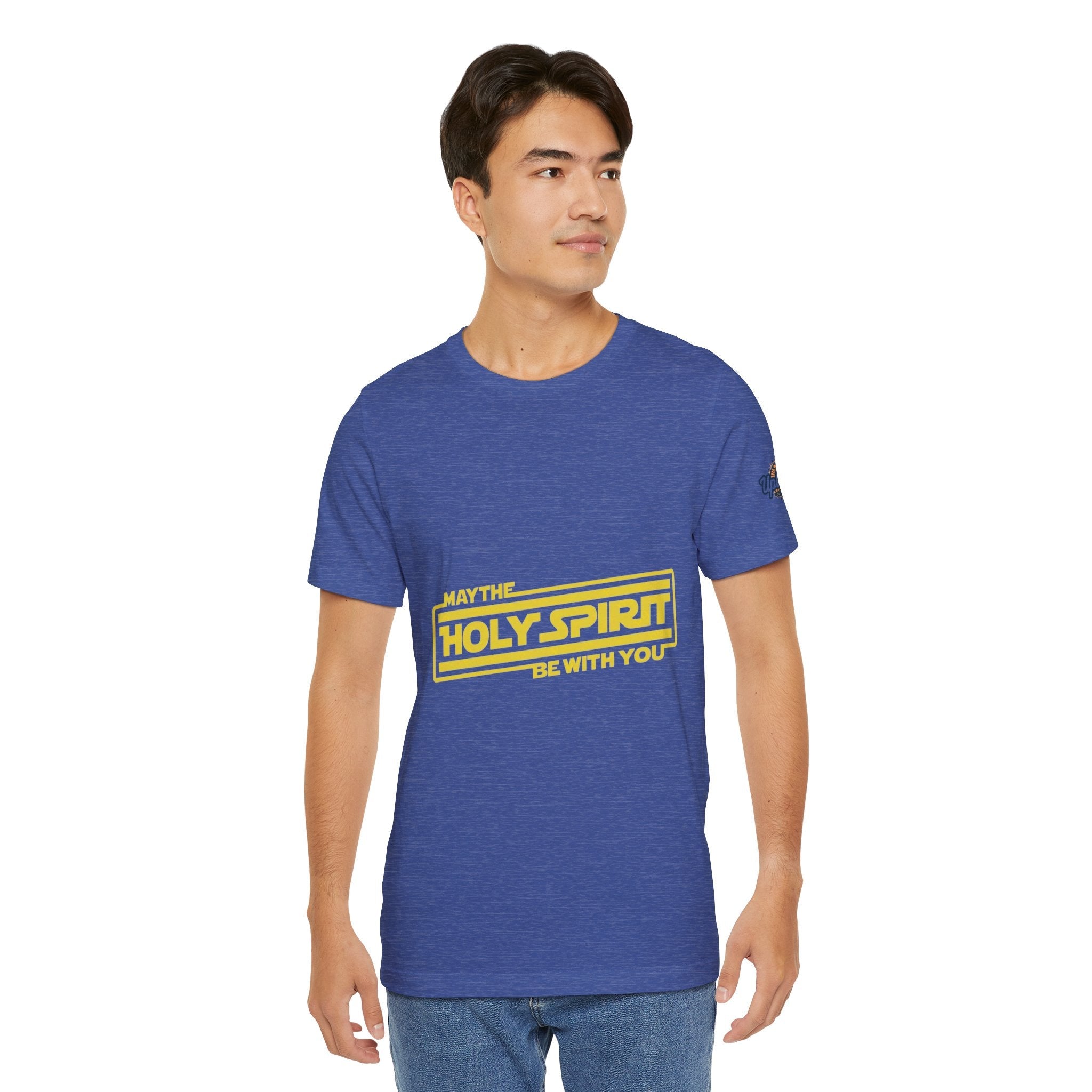 May the Holy Spirit Be With You T-shirt - Christian Star Wars Parody T-shirt Printify