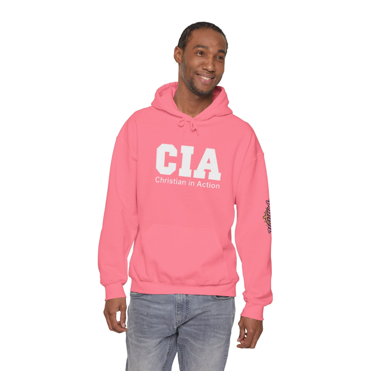CIA Christian in Action Hoodie - Funny Faith Parody Hoodie - Mission Ready Apparel Printify