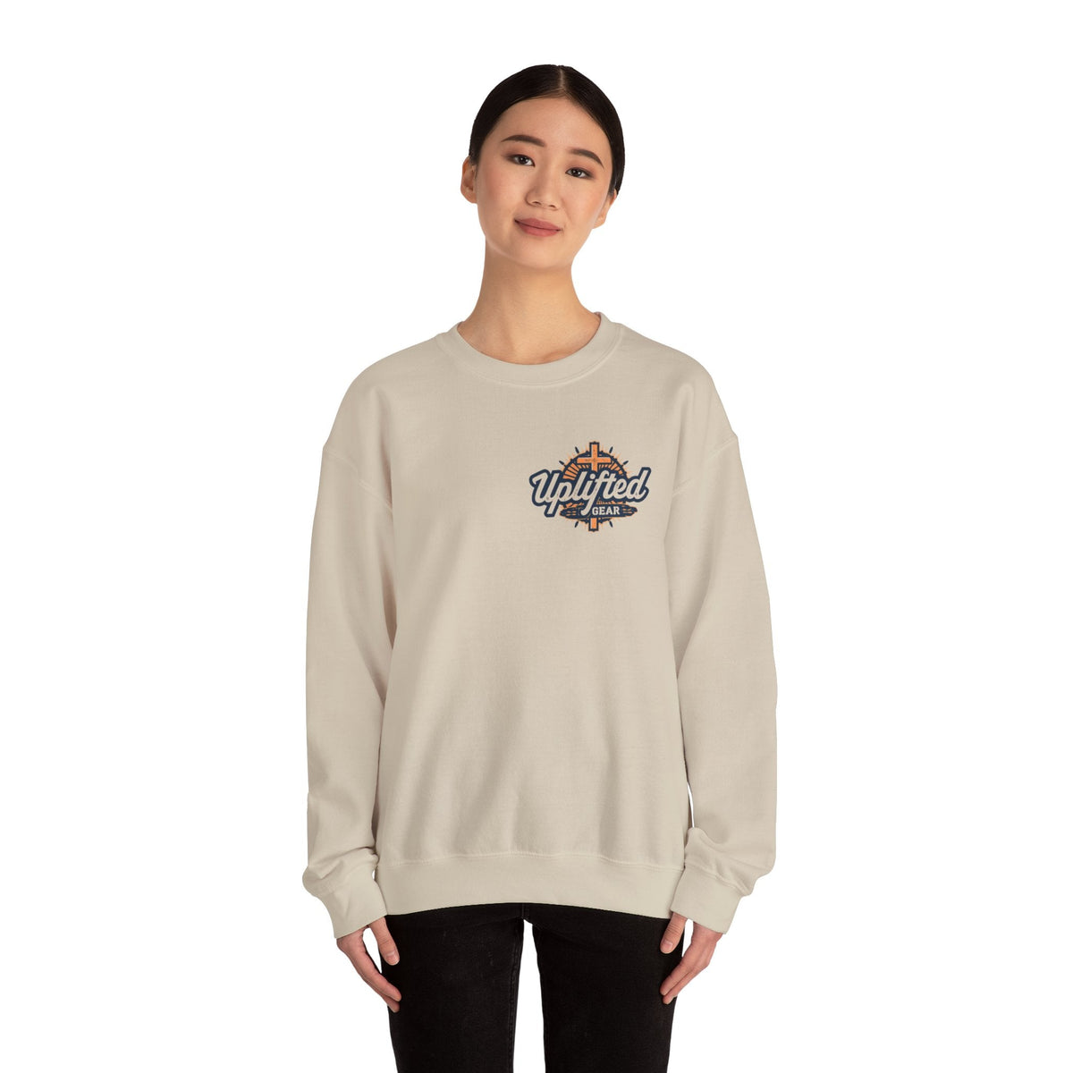 ⚡ Jesus Wasn’t Safe – Neither Am I | Bold Christian Sweatshirt | Storm-Walking Faith Tee | Minimalist Black & White Design | Uplifted Gear Printify