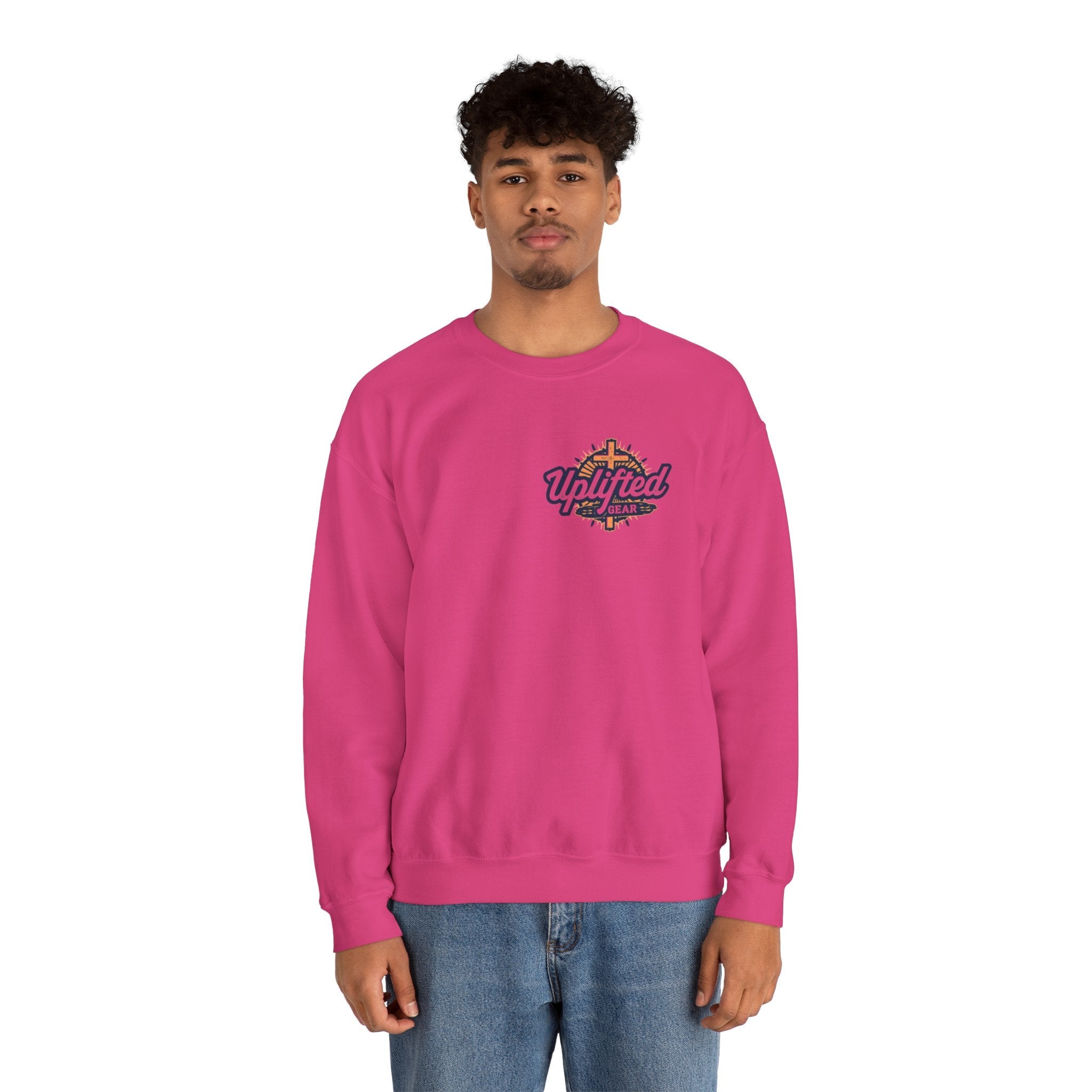 Strong and Courageous Sweatshirt – Joshua 1:9 Canine Pawprint Desert Christian Sweatshirt for Dog Lovers Printify