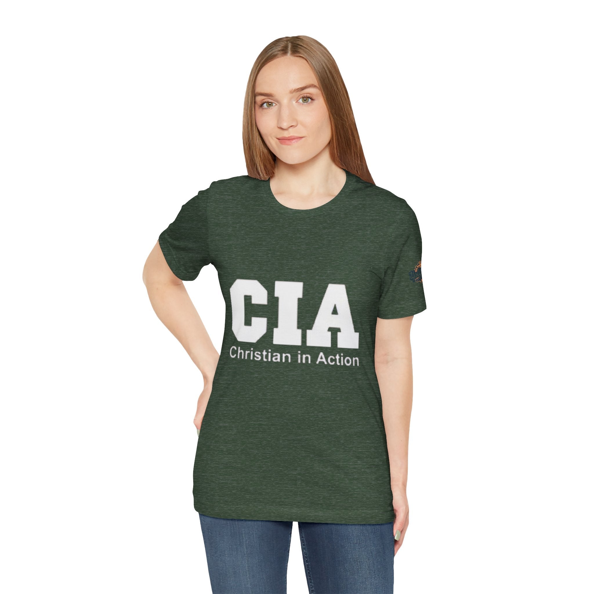 CIA Christian in Action T-shirt - Funny Faith Parody T-shirt - Mission Ready Apparel Printify