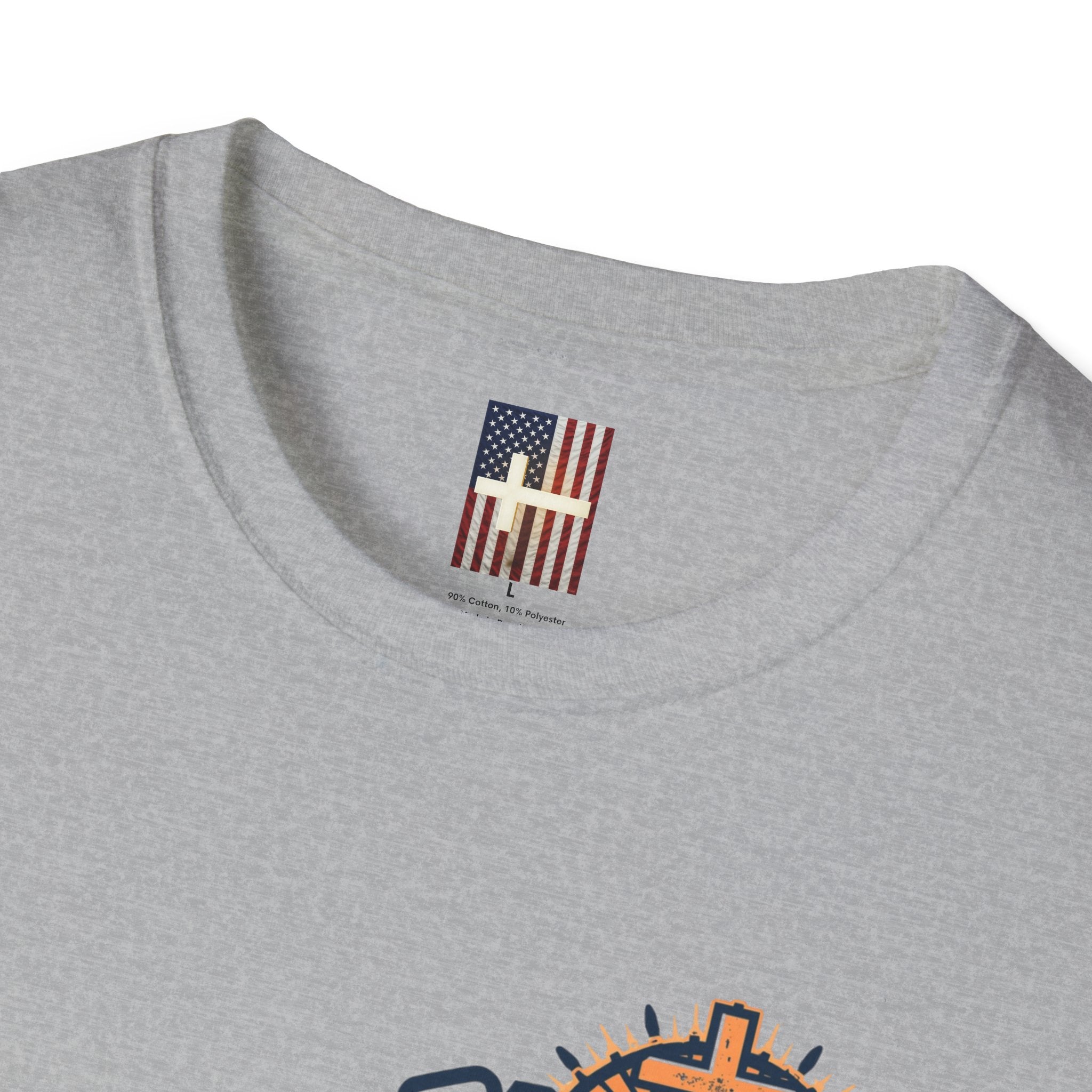 The Lord Says No Balls in Women's Stalls Statement T-Shirt Printify