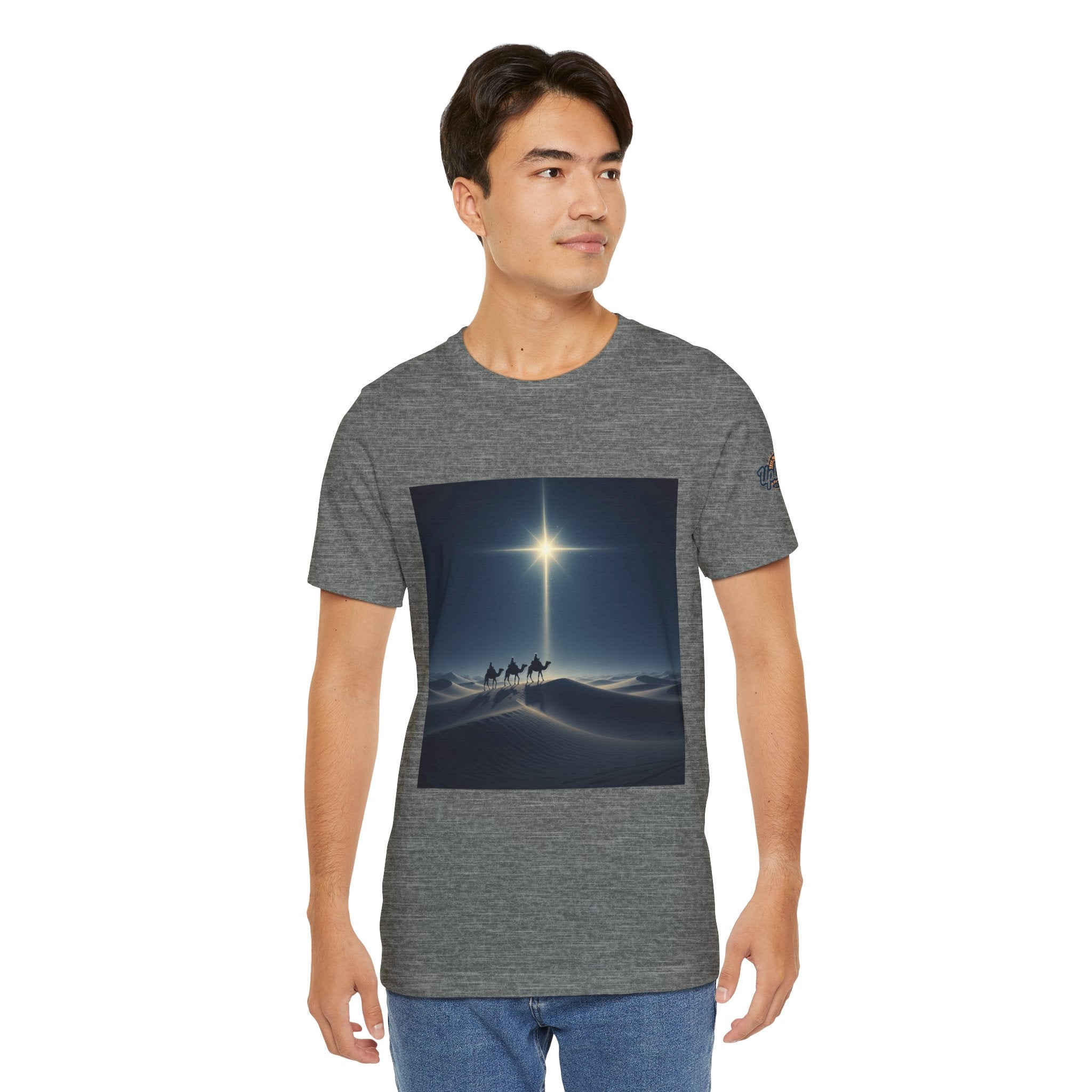 3 Wise Men T-shirt – Magi Camels Nativity Journey Christian Christmas T-shirt for Epiphany Faith & Holy Night Printify