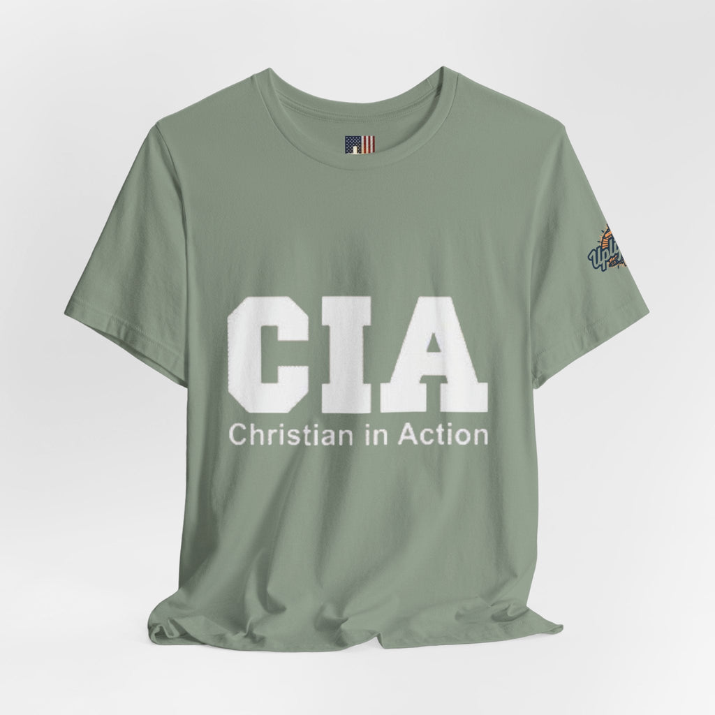CIA Christian in Action T-shirt - Funny Faith Parody T-shirt - Mission Ready Apparel Printify
