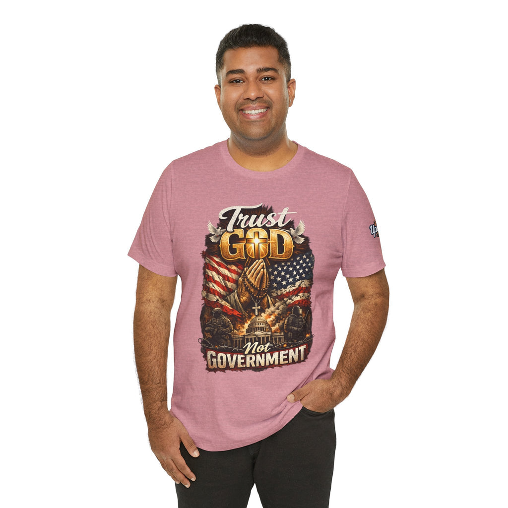 Trust God Not Government T-Shirt — Vintage Patriotic Christian Tee Printify