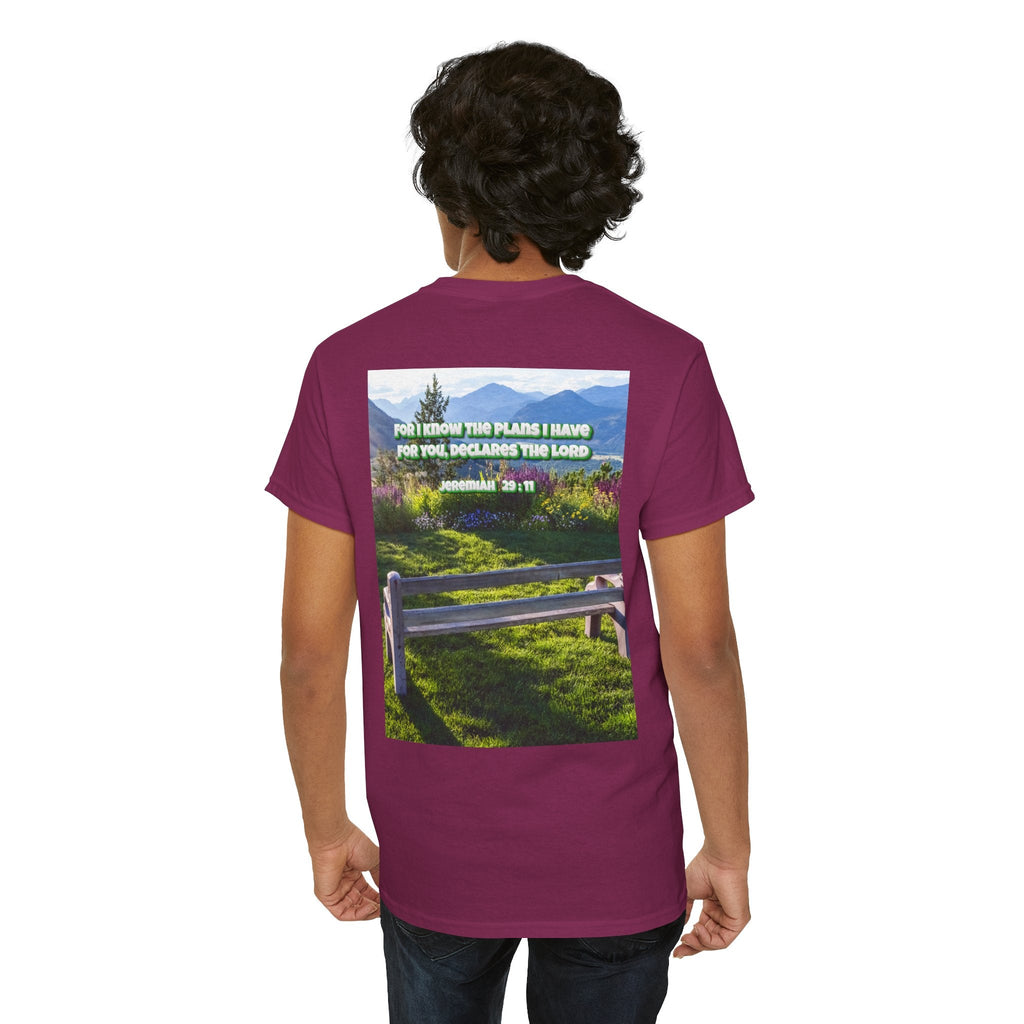 Bible Verse Unisex Tee -  Jeremiah 29 : 11 Printify