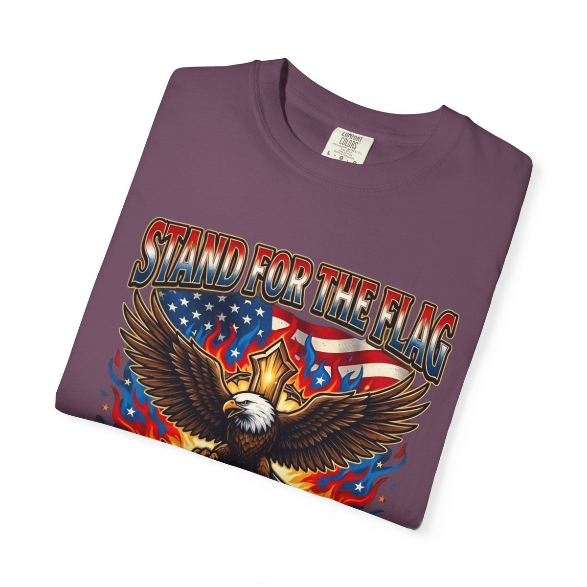 Stand for the Flag Kneel for the Cross T-shirt | Patriotic Eagle T-shirt Printify