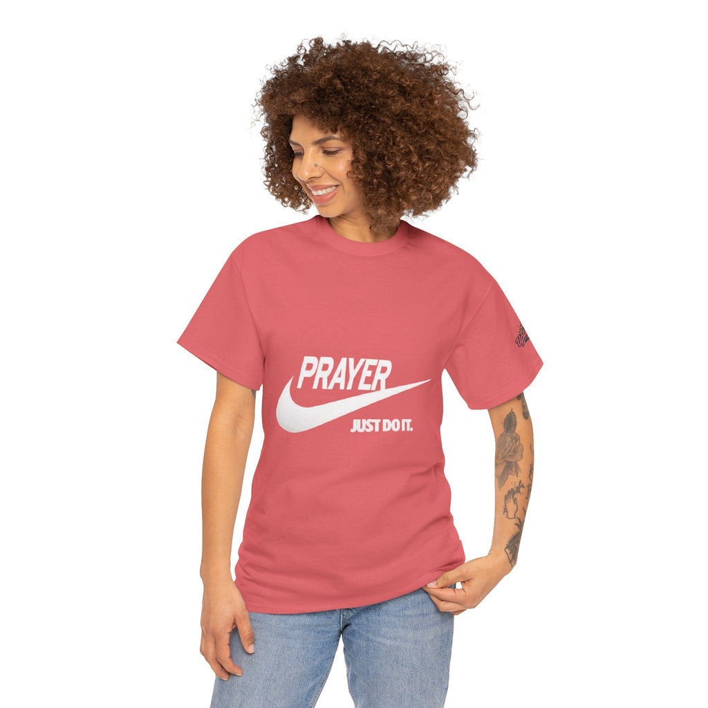 Prayer Just Do It T-shirt - Funny Christian Nike Parody T-shirt - Faith Gear Printify