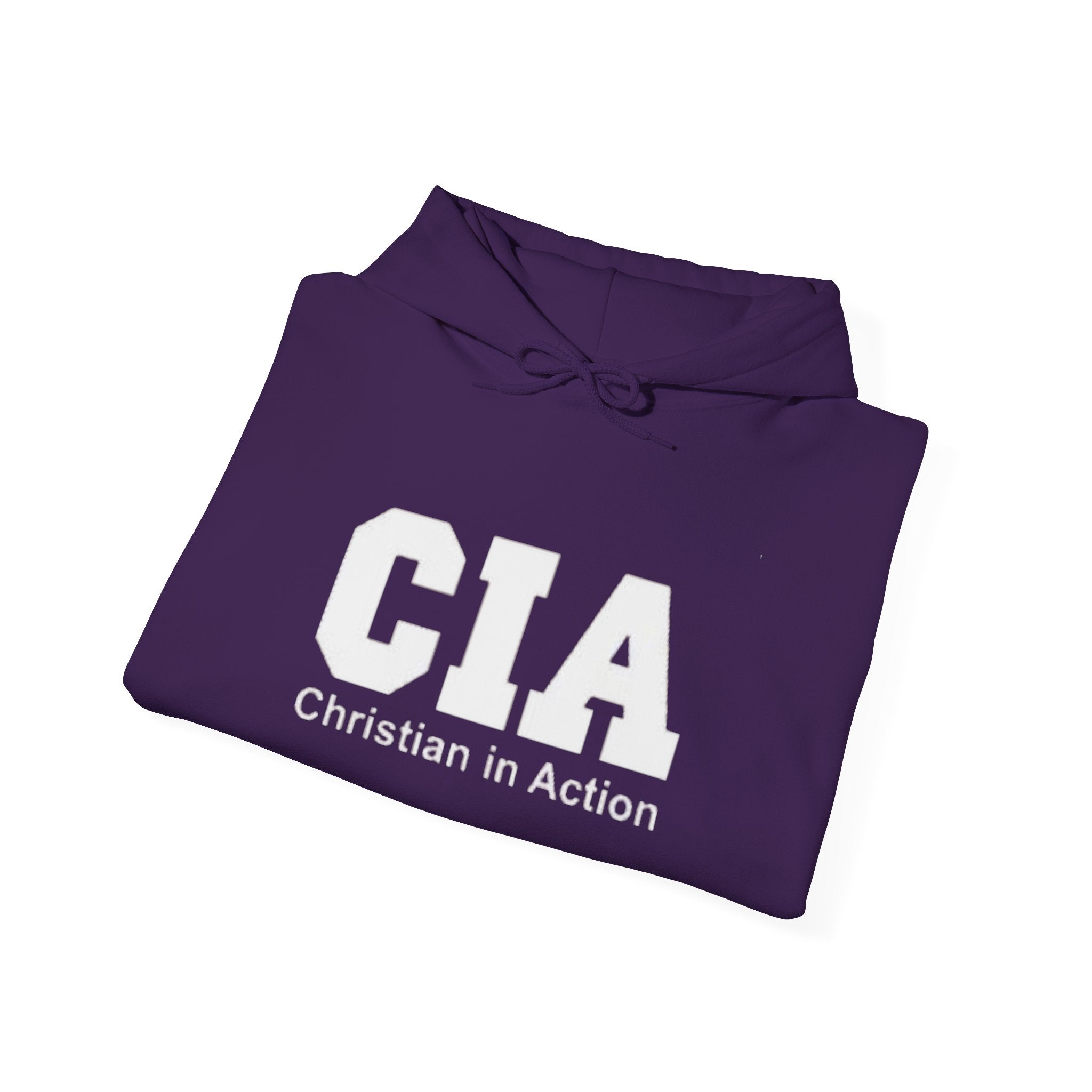 CIA Christian in Action Hoodie - Funny Faith Parody Hoodie - Mission Ready Apparel Printify