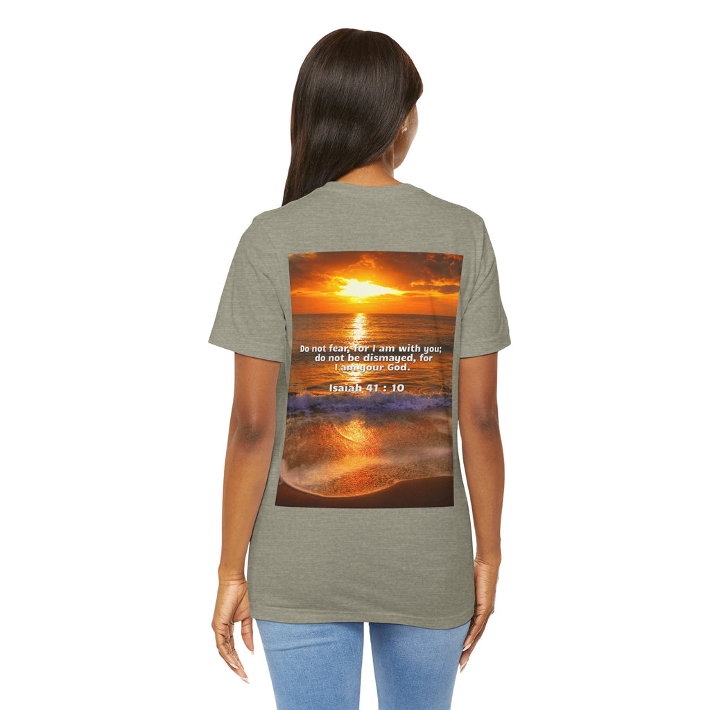 Bible Verse Unisex - Isaiah 41 : 10 Jersey Short Sleeve Tee Printify