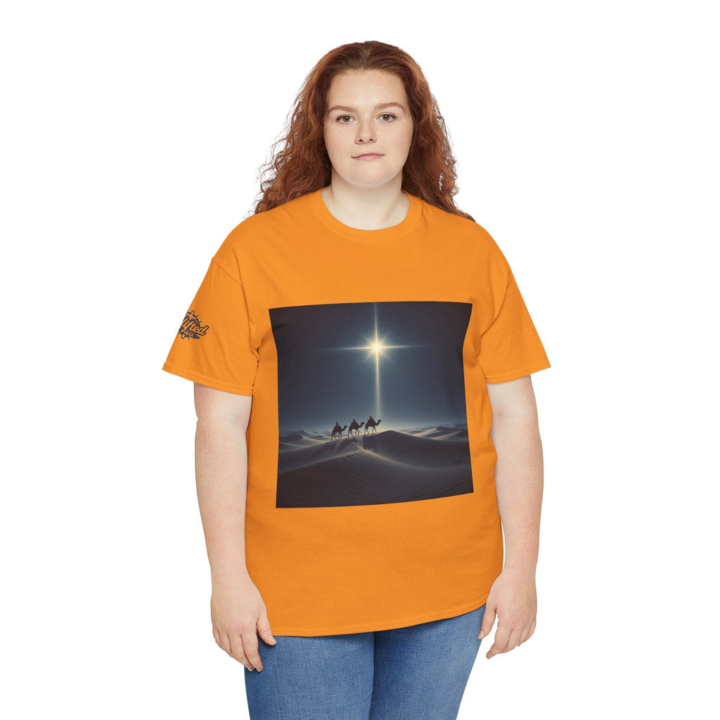 3 Wise Men T-shirt – Magi Camels Nativity Journey Christian Christmas T-shirt for Epiphany Faith & Holy Night Printify