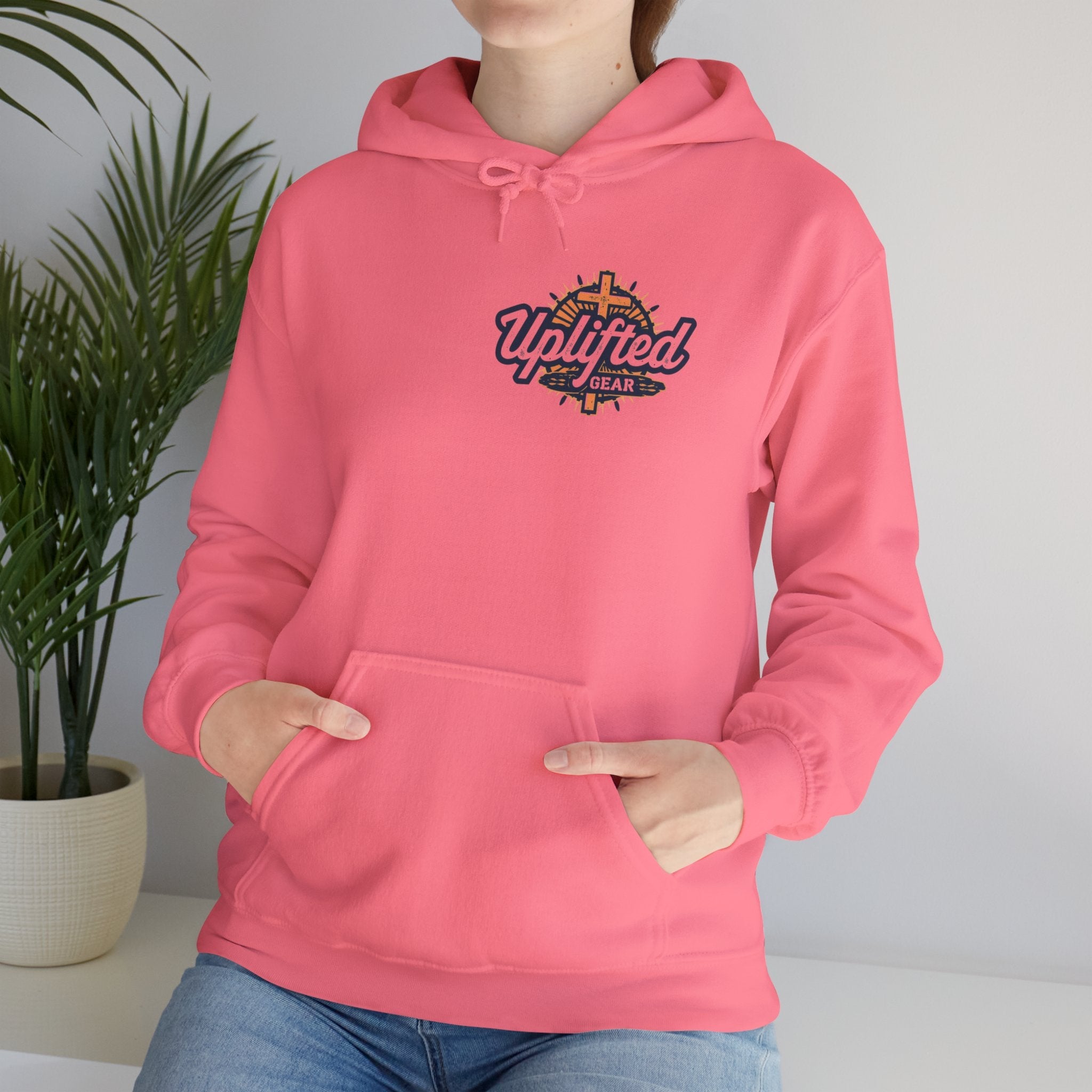 Walk by Faith, Not by Sight Hoodie – Moonlit Footprints Christian Hoodie for Cozy Nights Printify