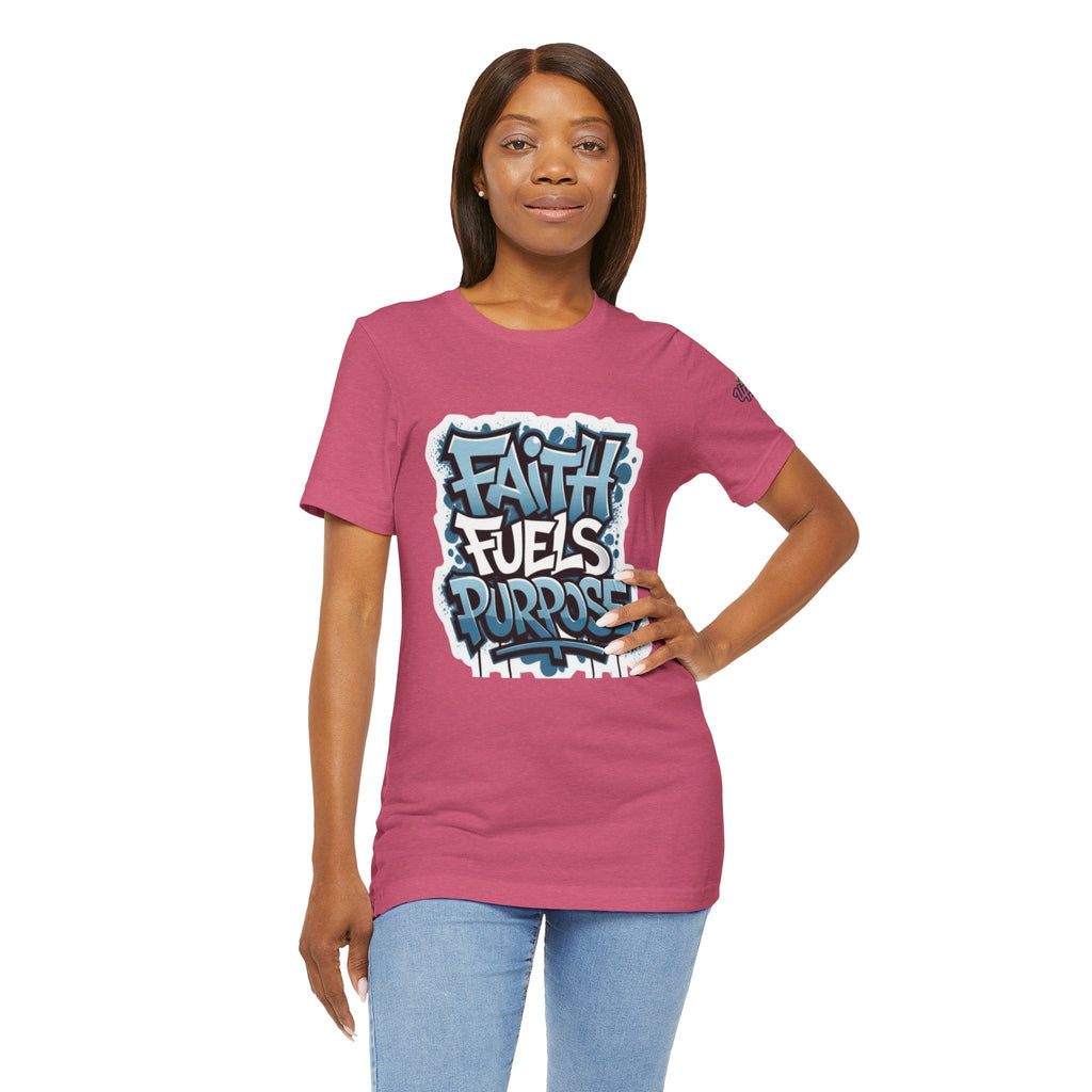 Faith Fuels Purpose T-shirt – Inspirational Christian T-shirt for Divine Drive & Unstoppable Belief Printify