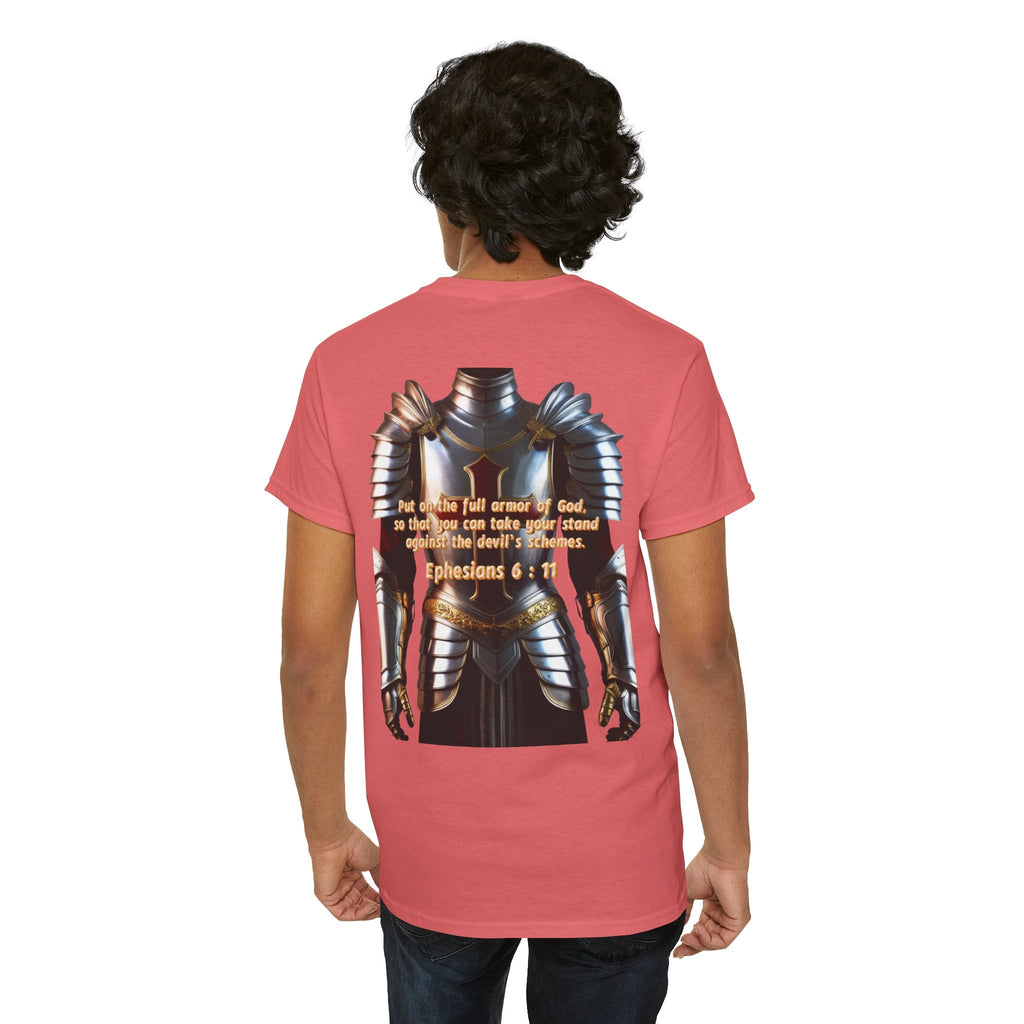 Religious Graphic Armor Of God Design - Unisex Heavy Cotton Tee Printify