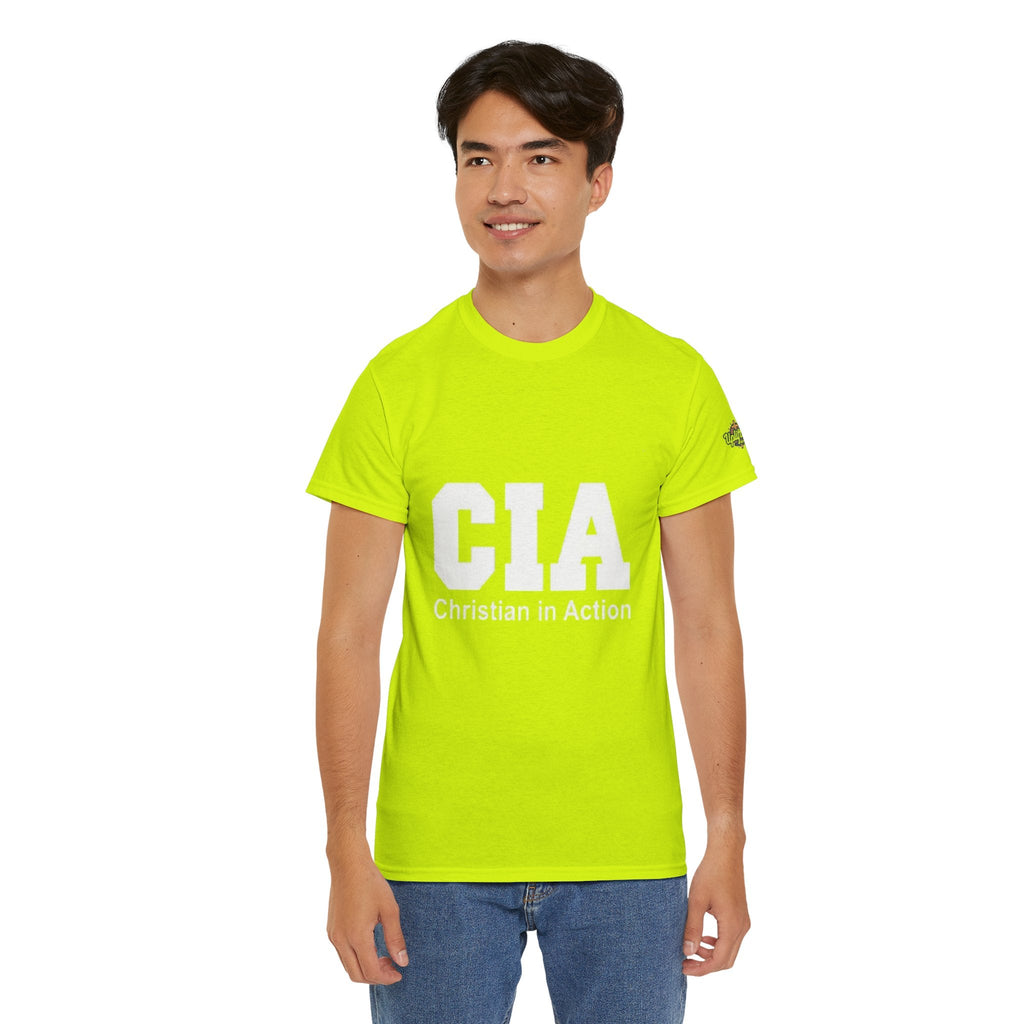 CIA Christian in Action T-shirt - Funny Faith Parody T-shirt - Mission Ready Apparel Printify