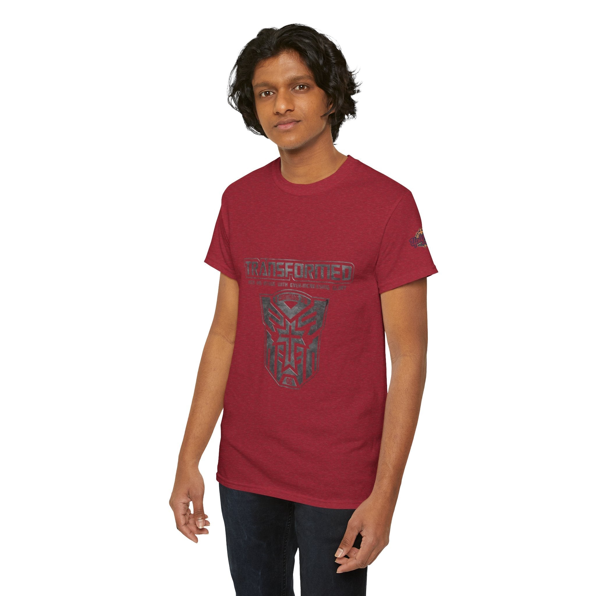 Transformer Logo Christian T-shirt | 2 Corinthians 3:18 Bible Verse T-shirt Printify