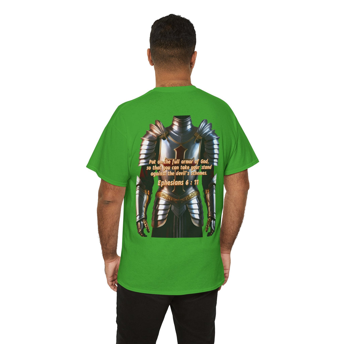 Religious Graphic Armor Of God Design - Unisex Heavy Cotton Tee Printify