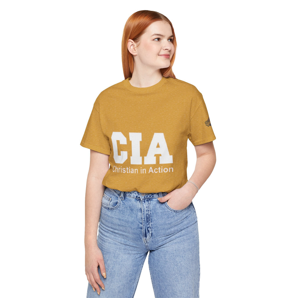 CIA Christian in Action T-shirt - Funny Faith Parody T-shirt - Mission Ready Apparel Printify