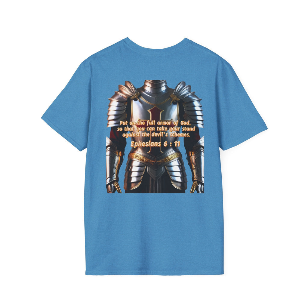 Religious Graphic Armor Of God Design - Unisex Softstyle T-Shirt Printify