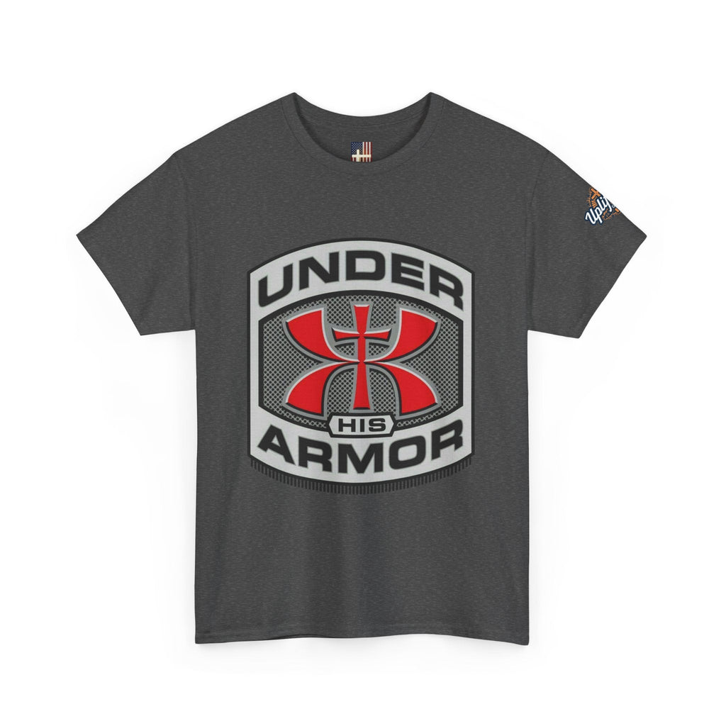 Under HIS Armor Christian T-Shirt — Faith-Inspired Under Armour Style Printify