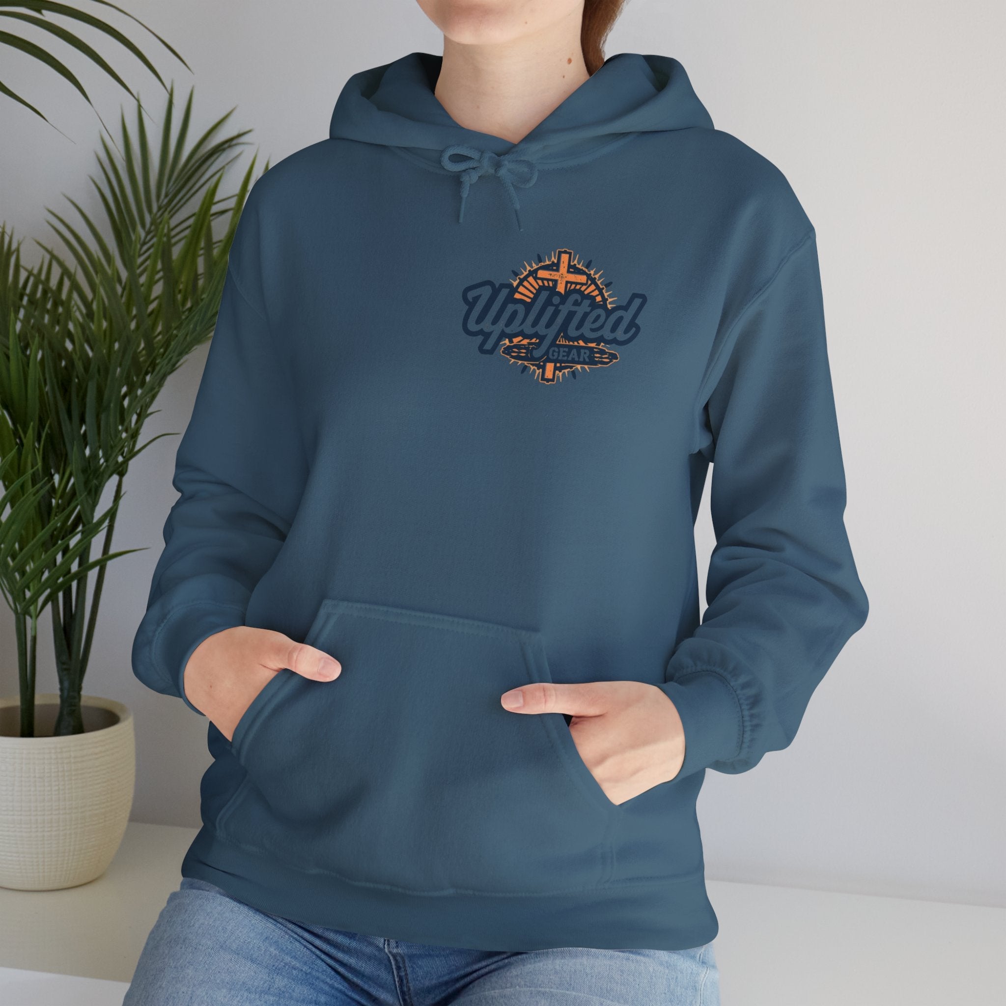 Bible Verse Unisex Heavy Blend™ Hooded Sweatshirt - Philippians 4 : 13 Printify