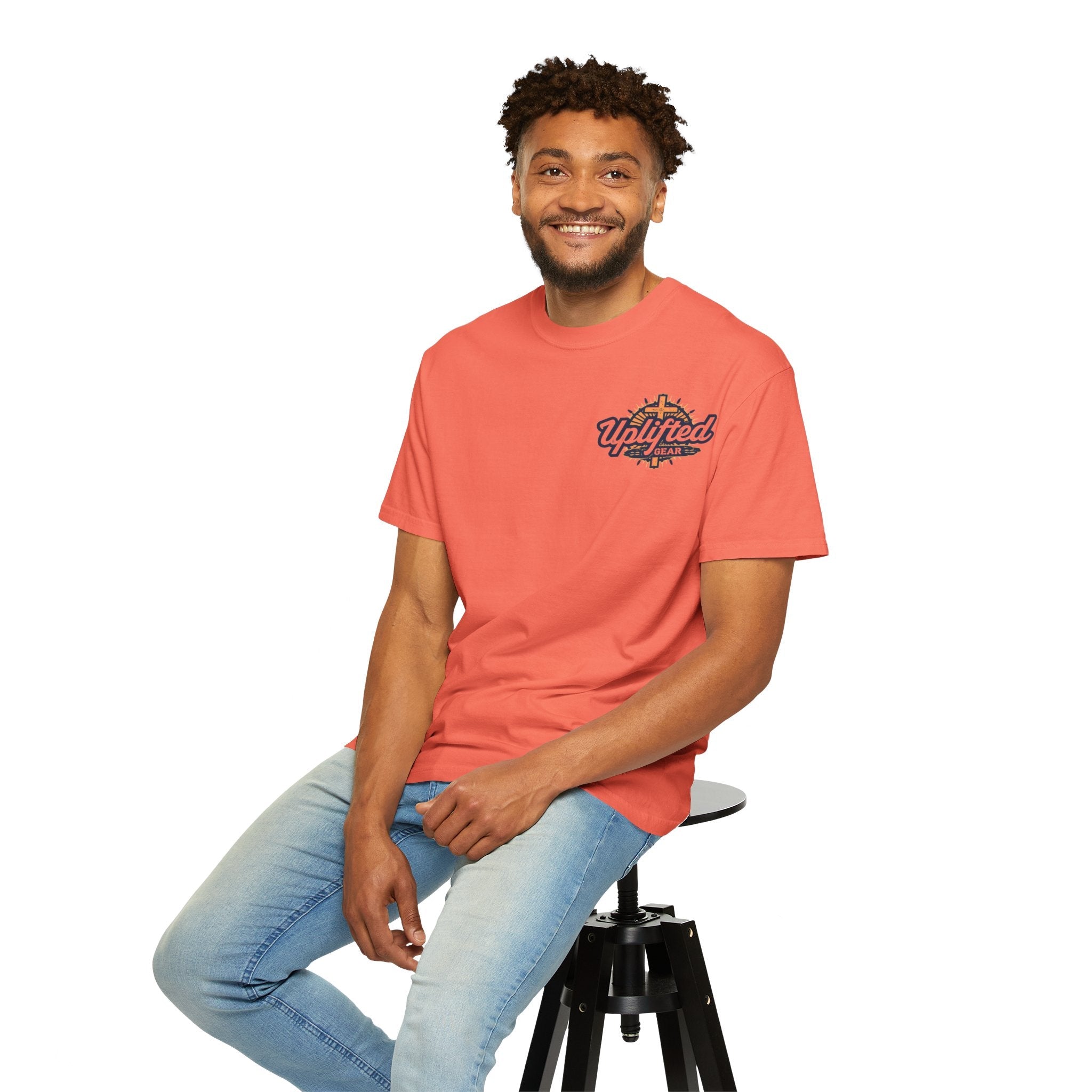 Trust in The Lord Proverbs 3:5-6 Biblical Design Unisex Garment-Dyed T-shirt Printify