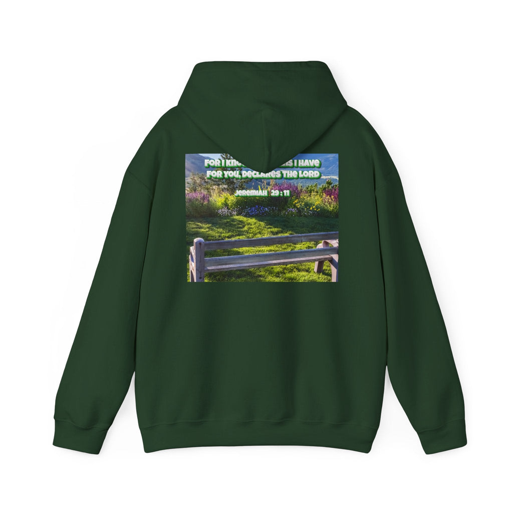 Bible Verse Unisex Heavy Blend™ Hooded Sweatshirt - Jeremiah 29 : 11 Printify