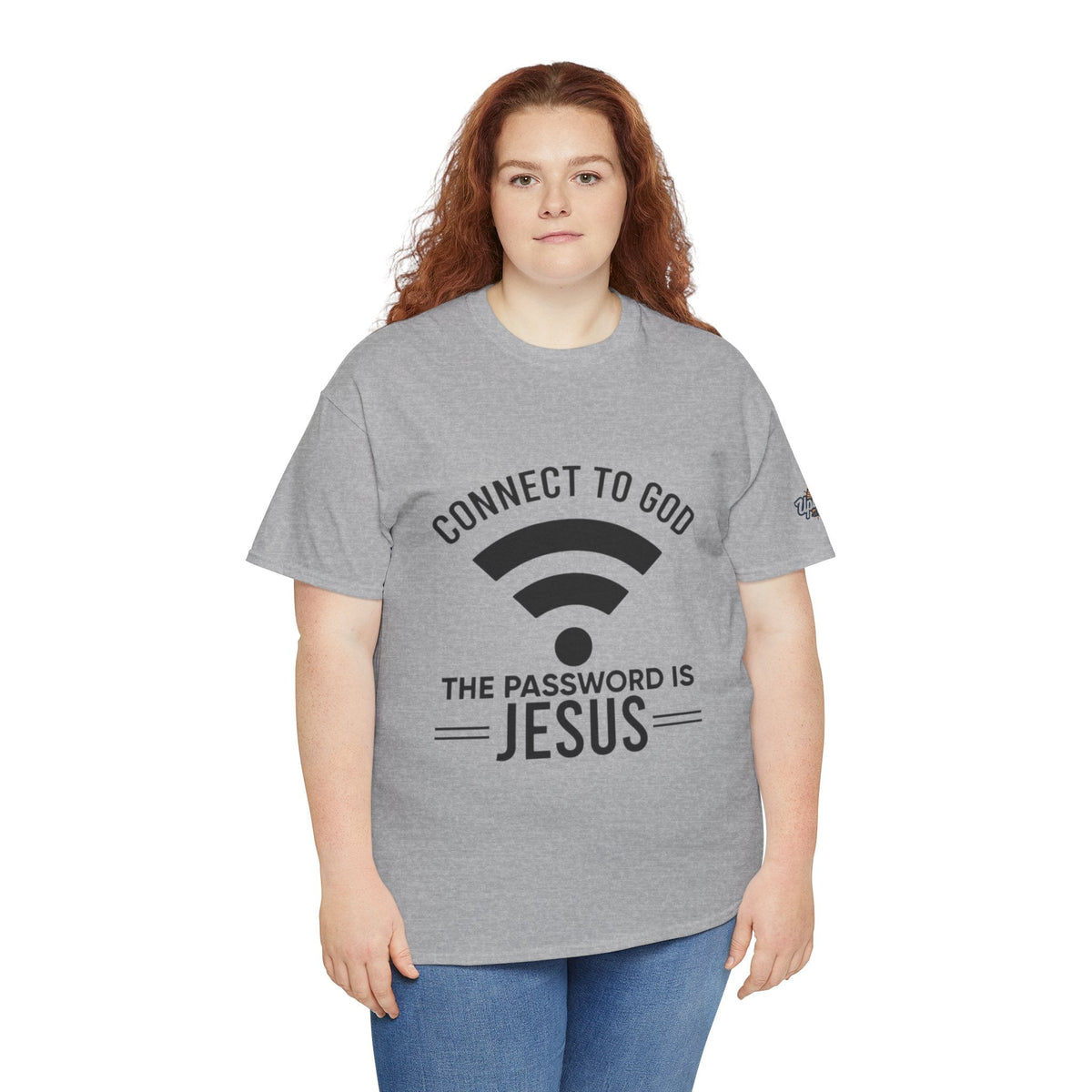 Connect to God T-shirt - WIFI Password is Jesus - Funny Christian Faith T-shirt Printify