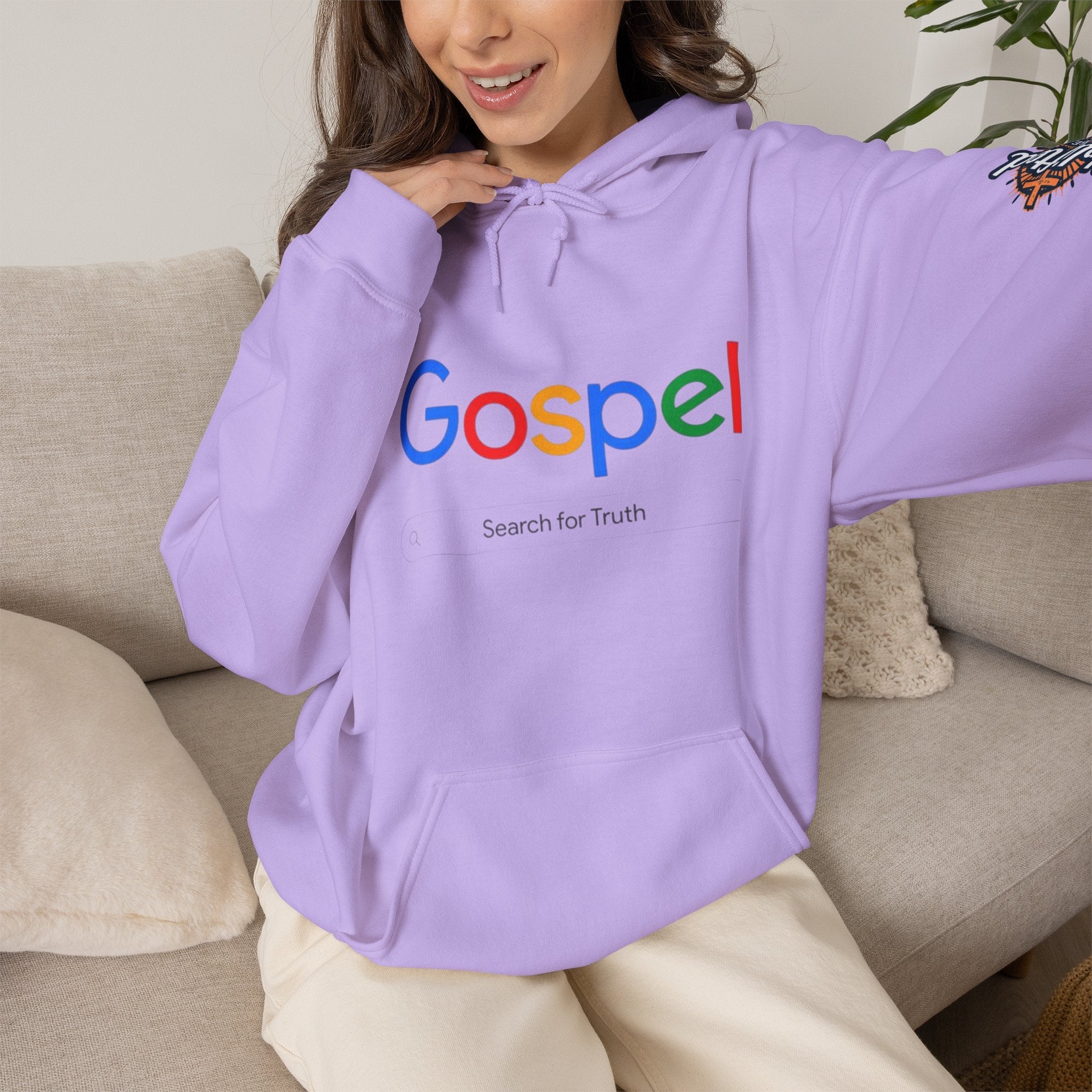 Gospel Hoodie — "Search for Truth" Christian Faith Pullover Printify