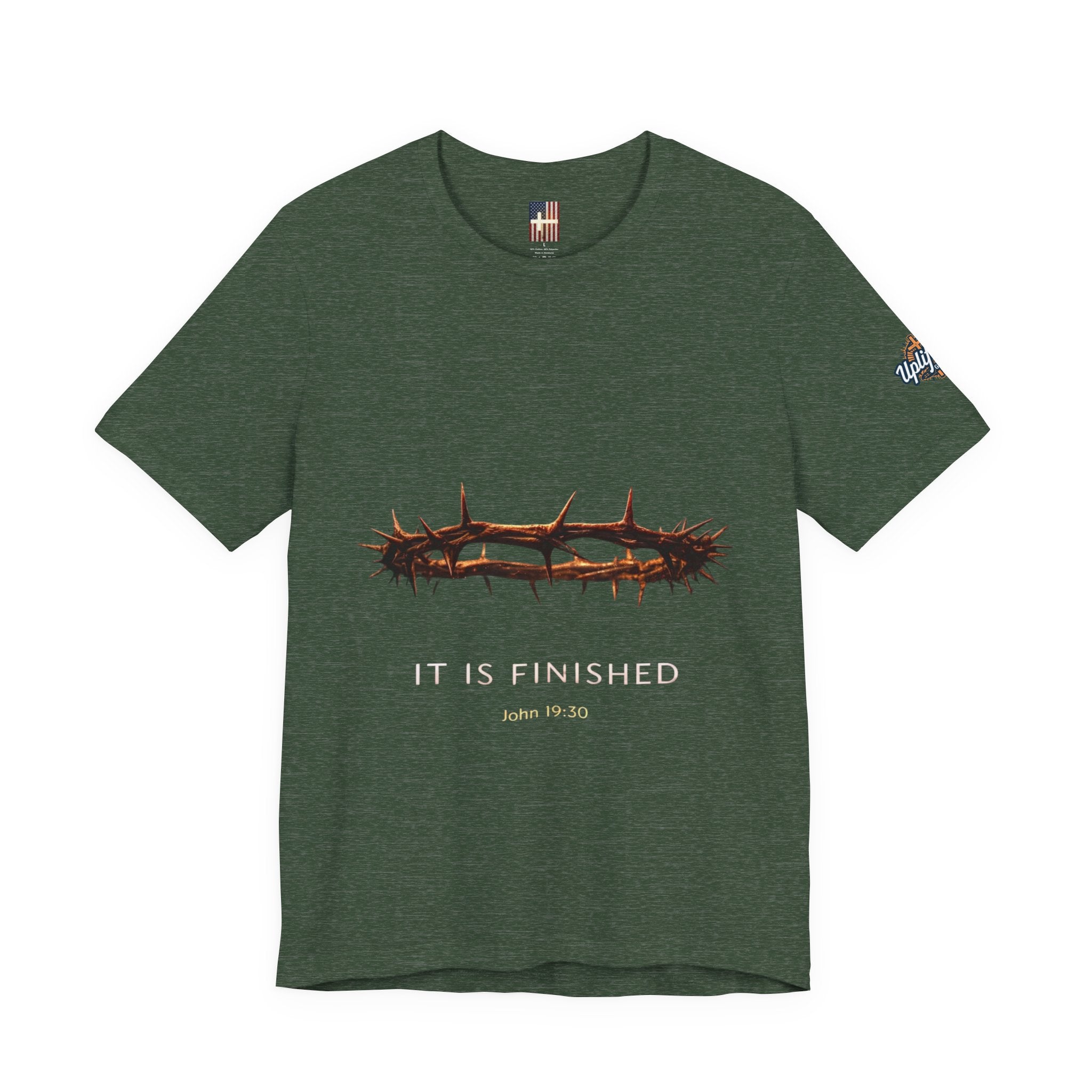 It Is Finished Crown of Thorns Tee — Christian John 19:30 Faith Shirt Printify