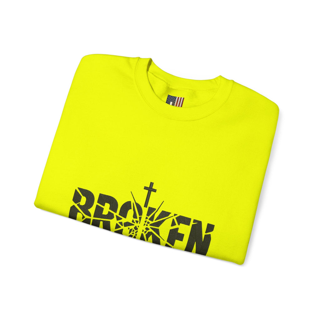 Broken But Chosen Crewneck Sweatshirt Printify