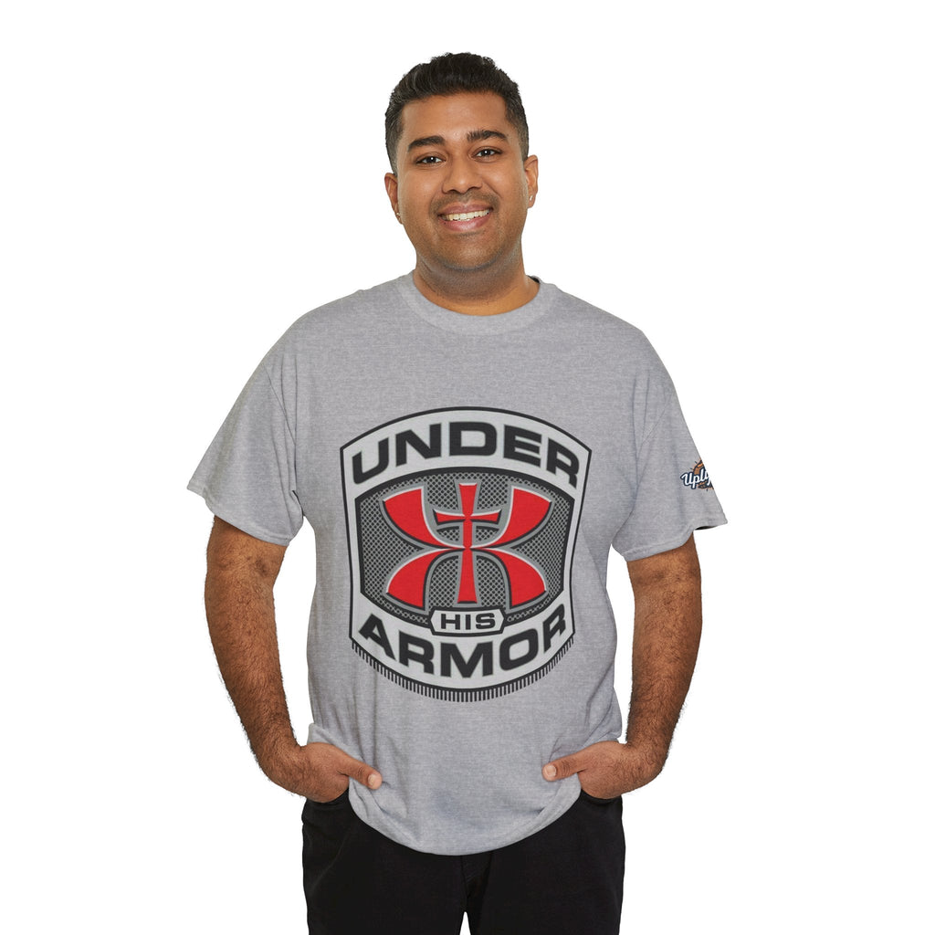 Under HIS Armor Christian T-Shirt — Faith-Inspired Under Armour Style Printify