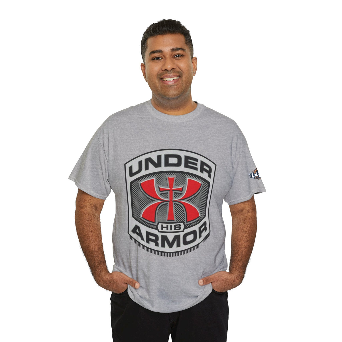 Under HIS Armor Christian T-Shirt — Faith-Inspired Under Armour Style Printify