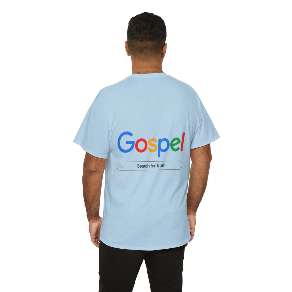 Gospel Graphic Tee — "Gospel" Colorful Logo Christian T-Shirt Printify