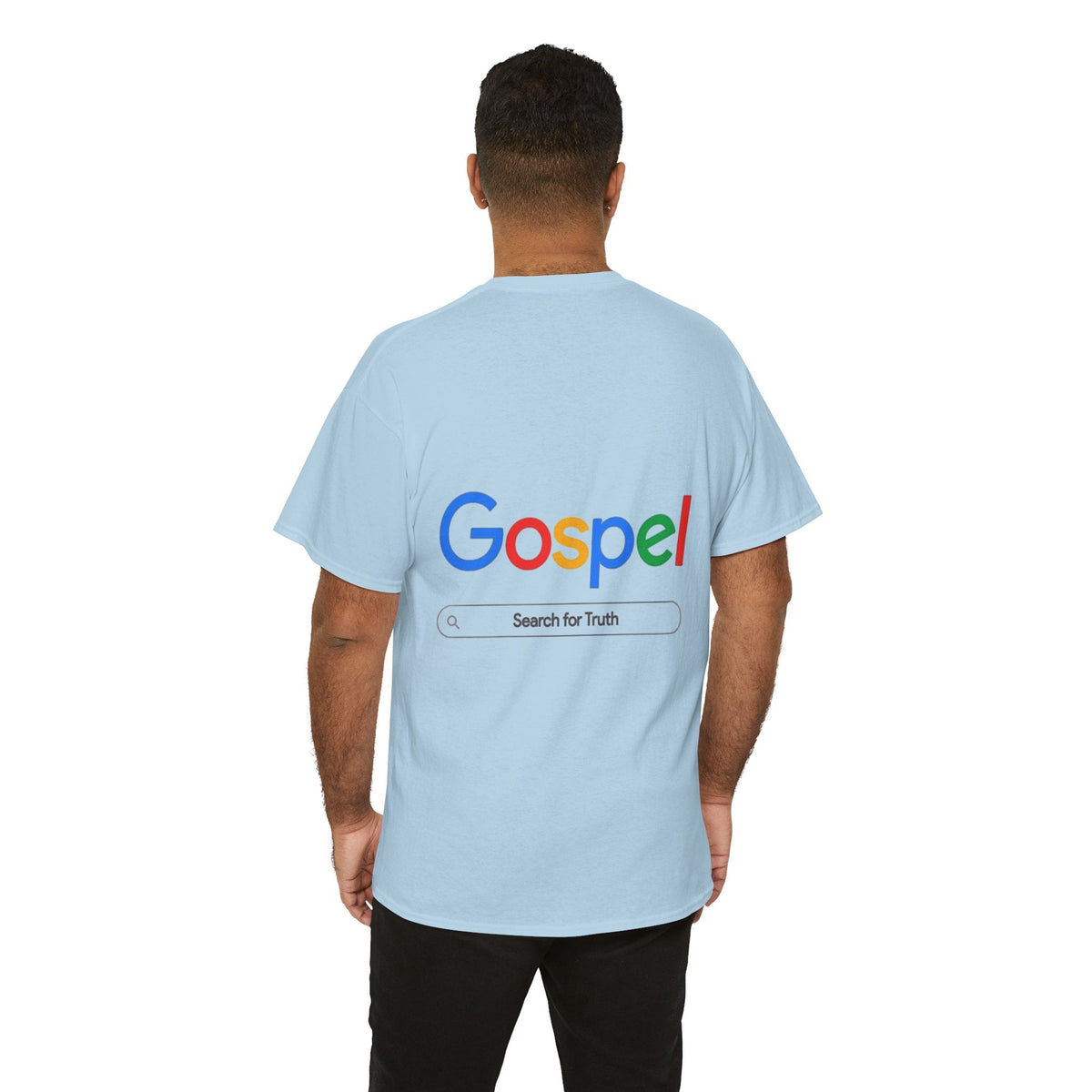 Gospel Graphic Tee — "Gospel" Colorful Logo Christian T-Shirt Printify