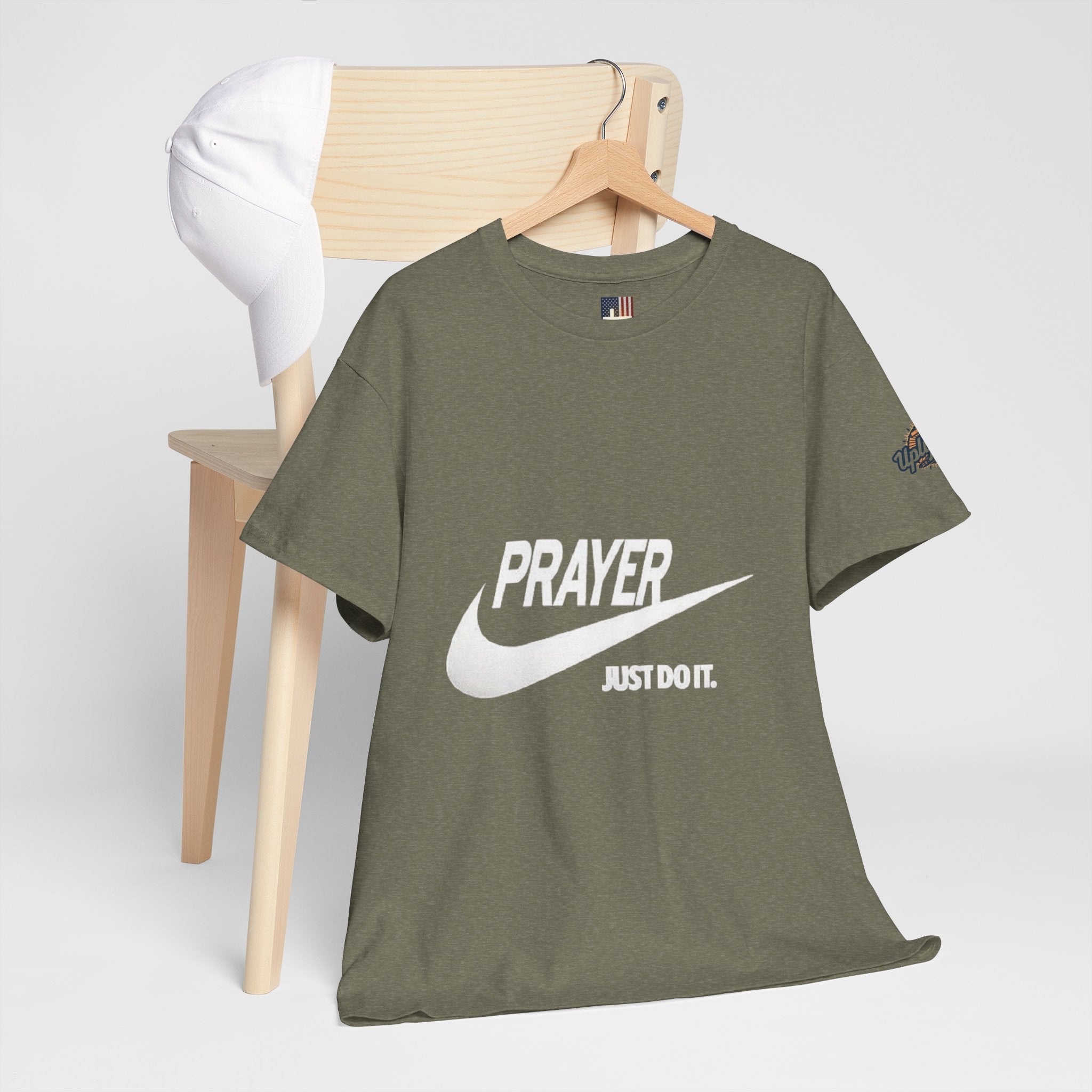Prayer Just Do It T-shirt - Funny Christian Nike Parody T-shirt - Faith Gear Printify