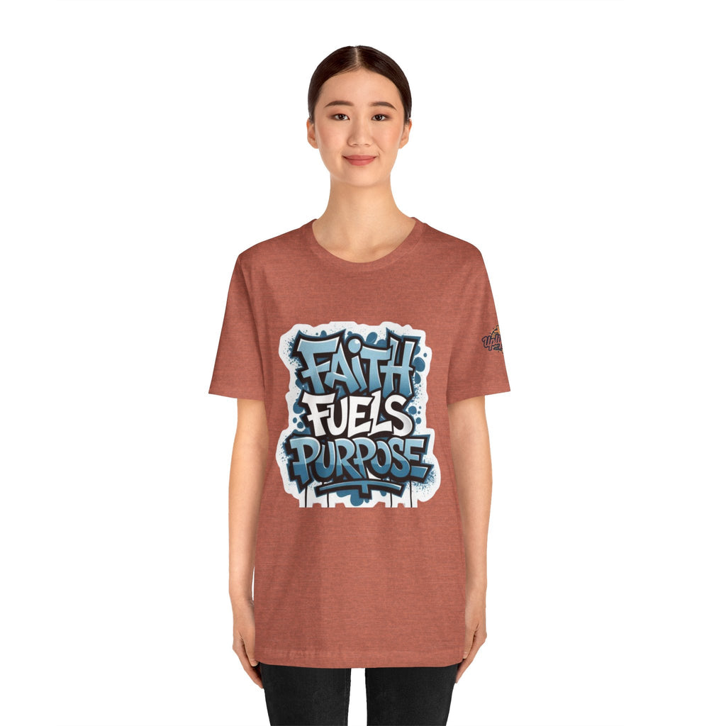 Faith Fuels Purpose T-shirt – Inspirational Christian T-shirt for Divine Drive & Unstoppable Belief Printify