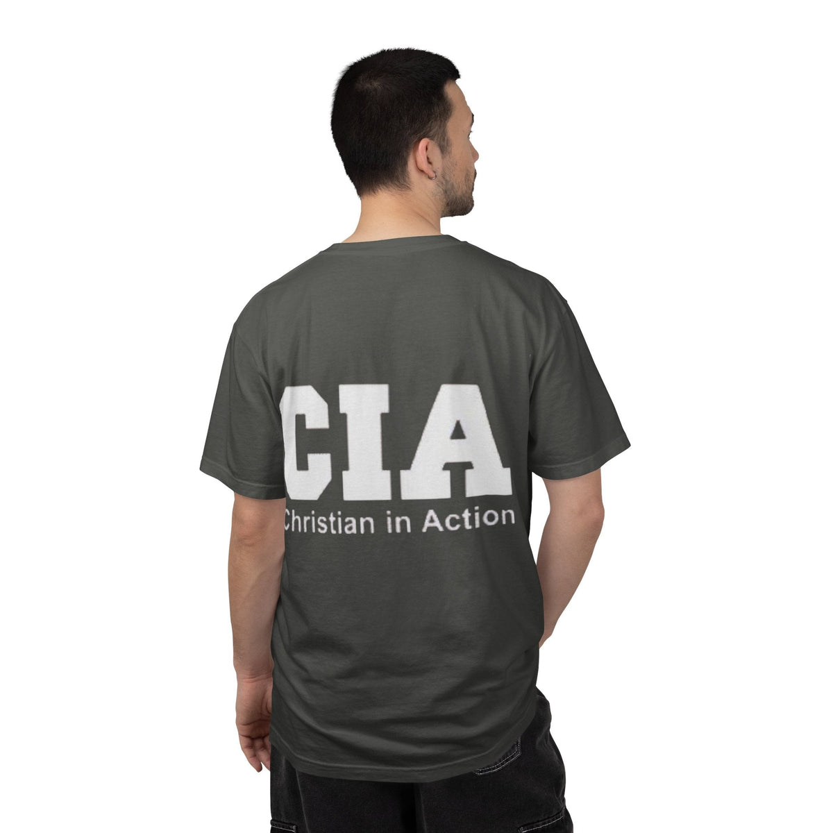 CIA Christian in Action T-shirt - Funny Faith Parody T-shirt - Mission Ready Apparel Printify