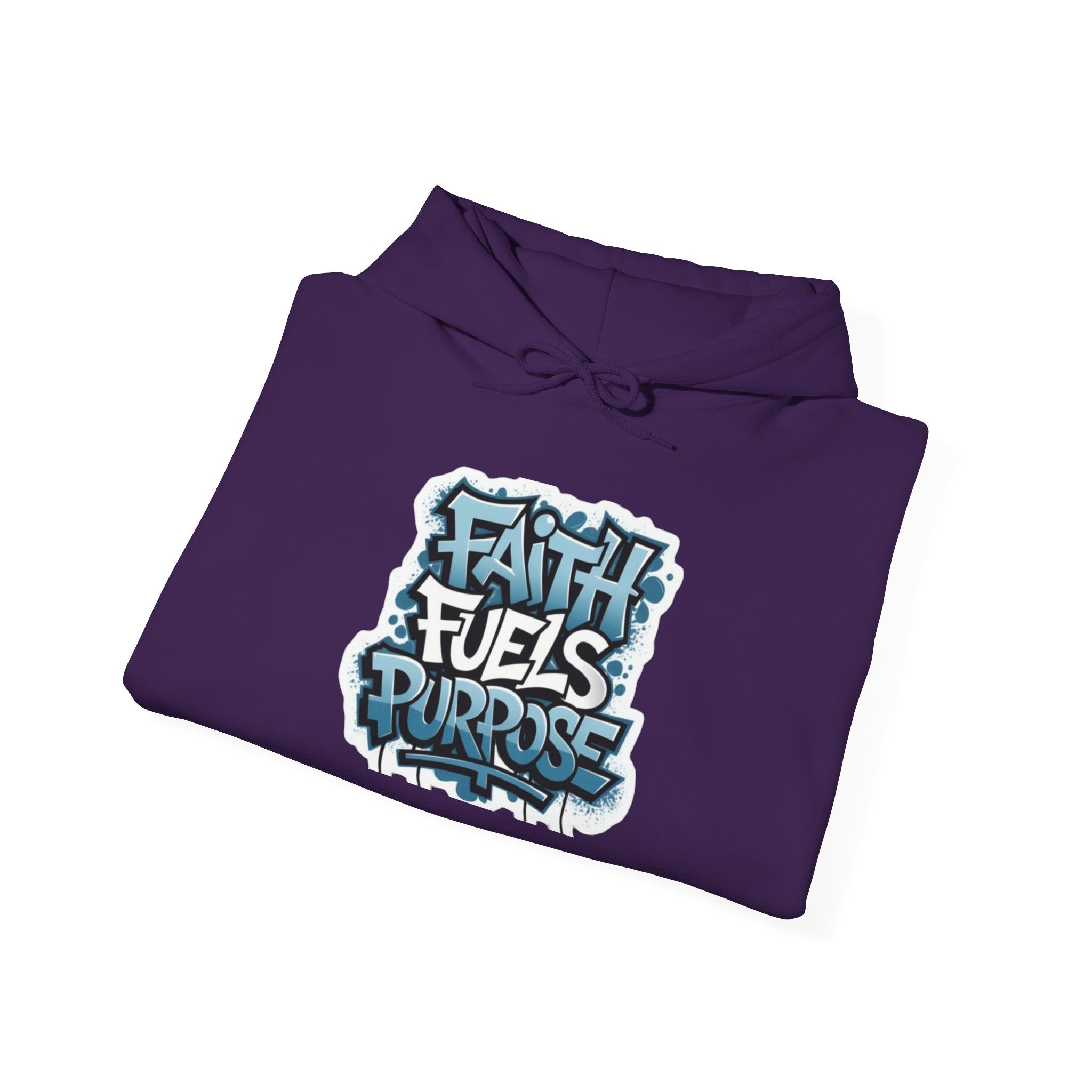 Faith Fuels Purpose Hoodie – Inspirational Christian Sweatshirt for Divine Drive & Unstoppable Belief Printify