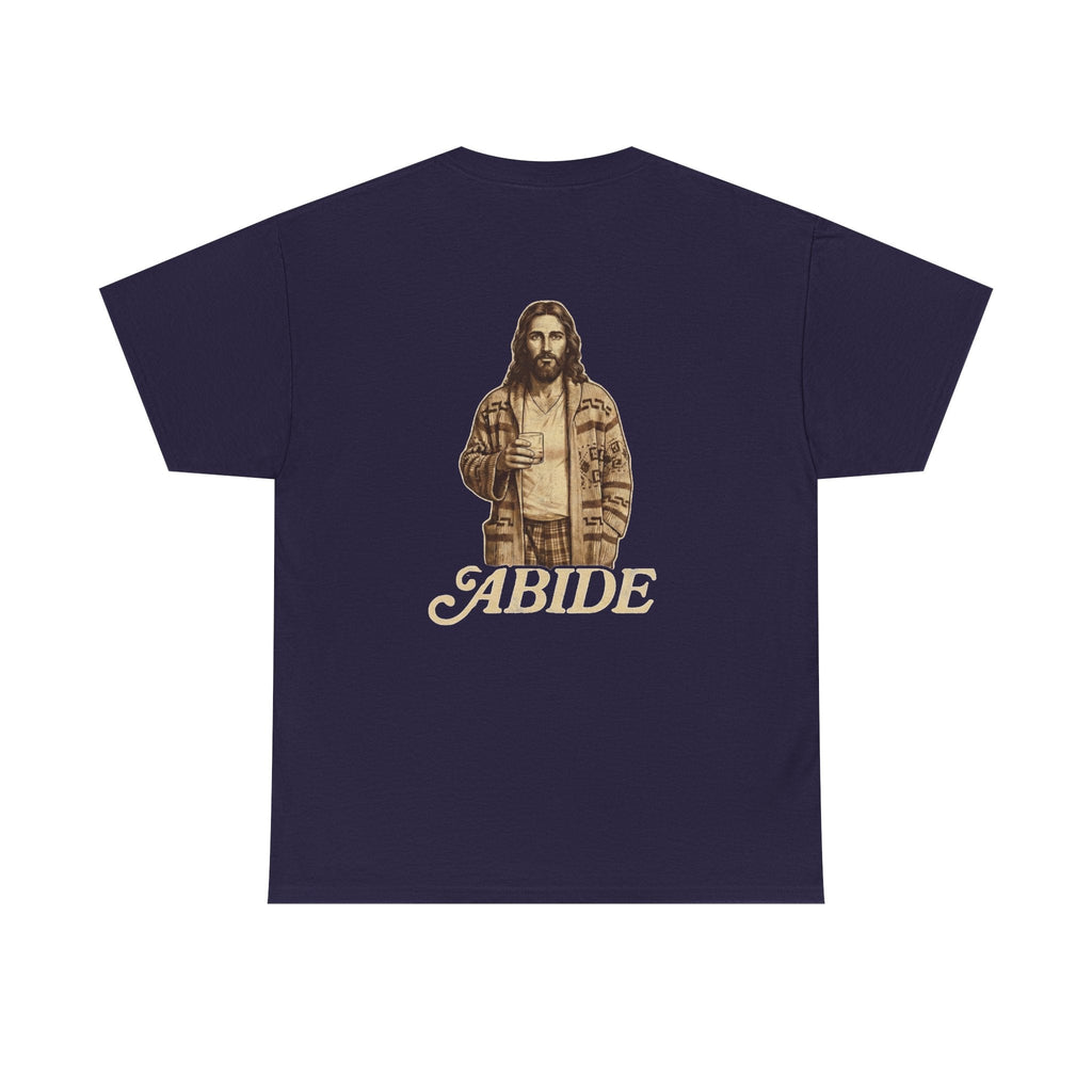 Abide Vintage Jesus Tee — "The Dude" Graphic Christian T-Shirt Printify
