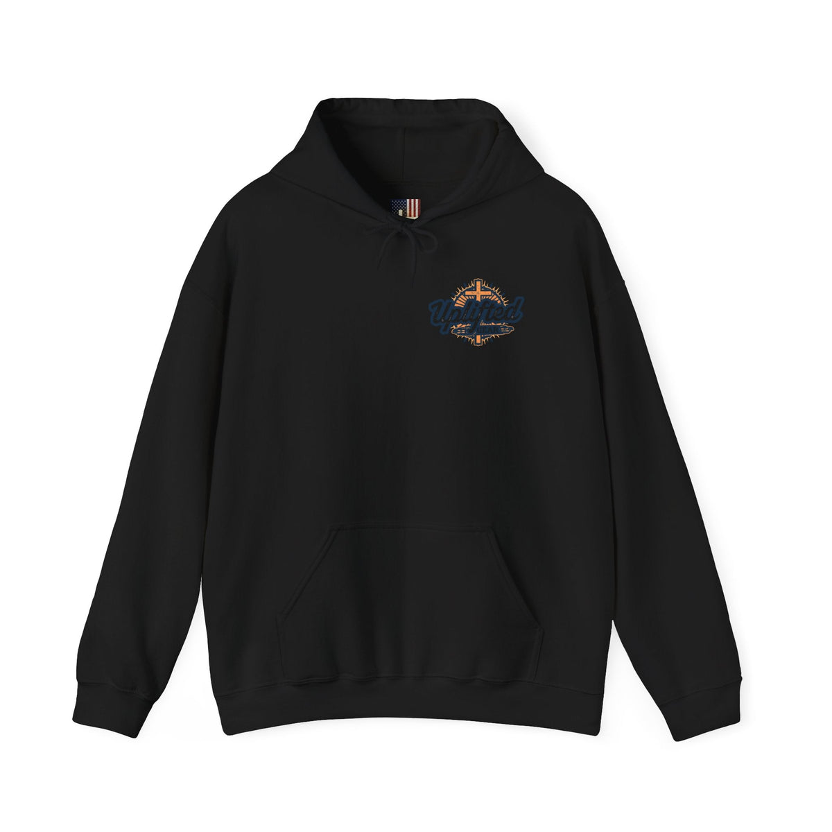 Stand for the Flag Kneel for the Cross Hoodie | Patriotic Eagle Hoodie Printify