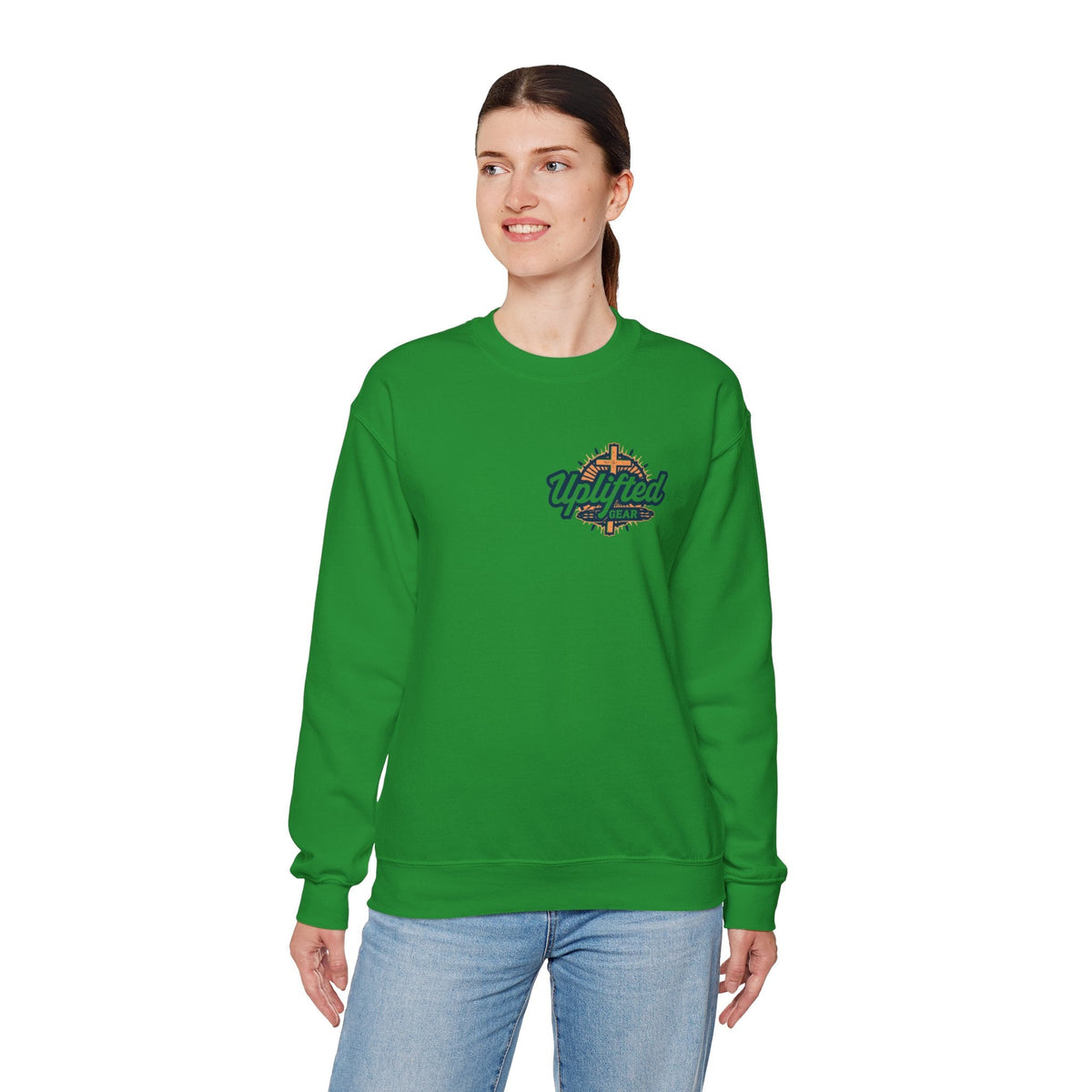 Strong and Courageous Sweatshirt – Joshua 1:9 Canine Pawprint Desert Christian Sweatshirt for Dog Lovers Printify