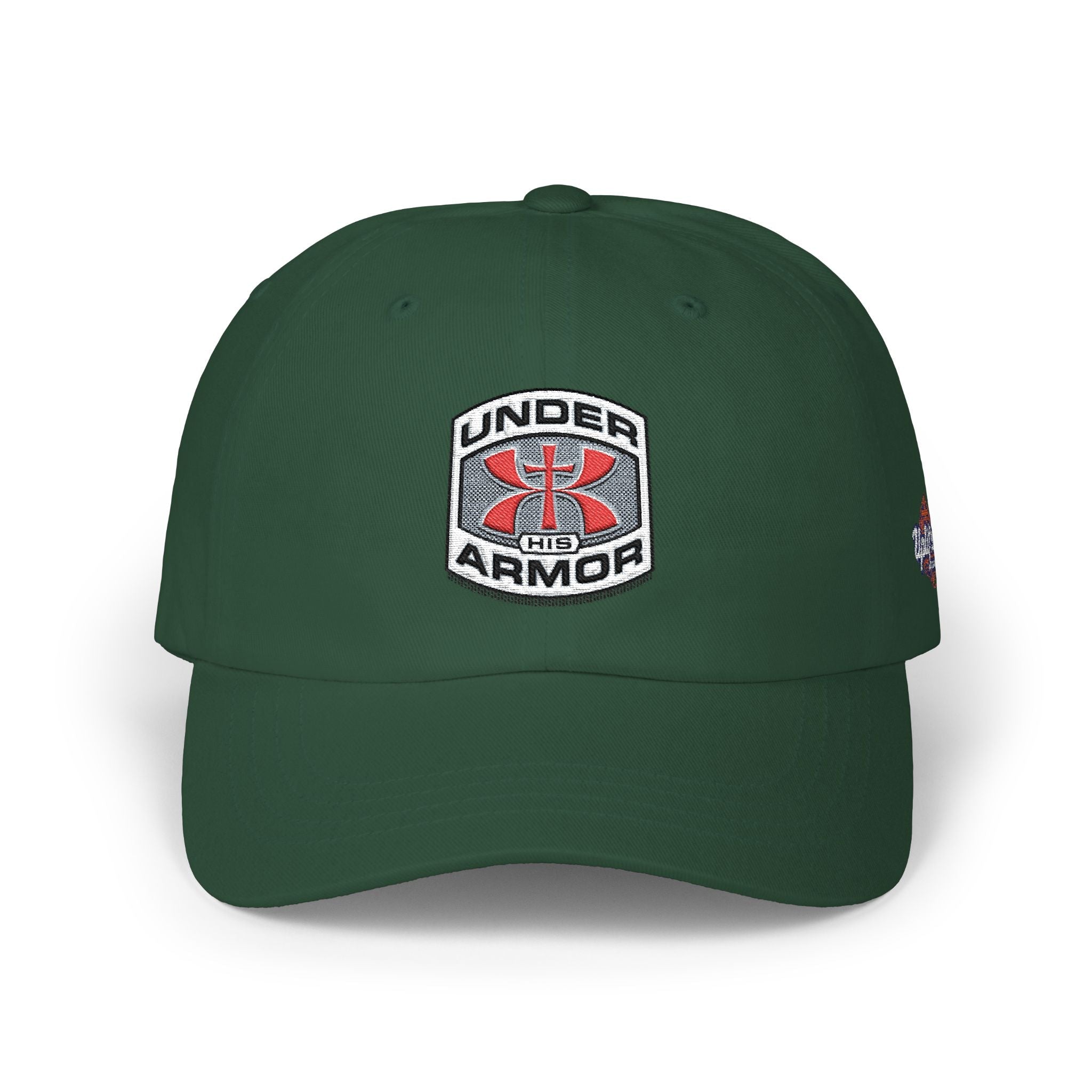 Under Armor Classic Dad Cap - Embroidered White Baseball Hat Printify