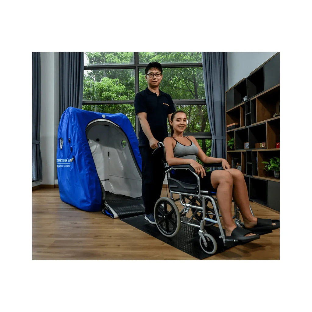 Macy-Pan MC4000 Wheelchair & Double Seated Hyperbaric Chamber 1.3 to 1.4 ATA LifeMed USA